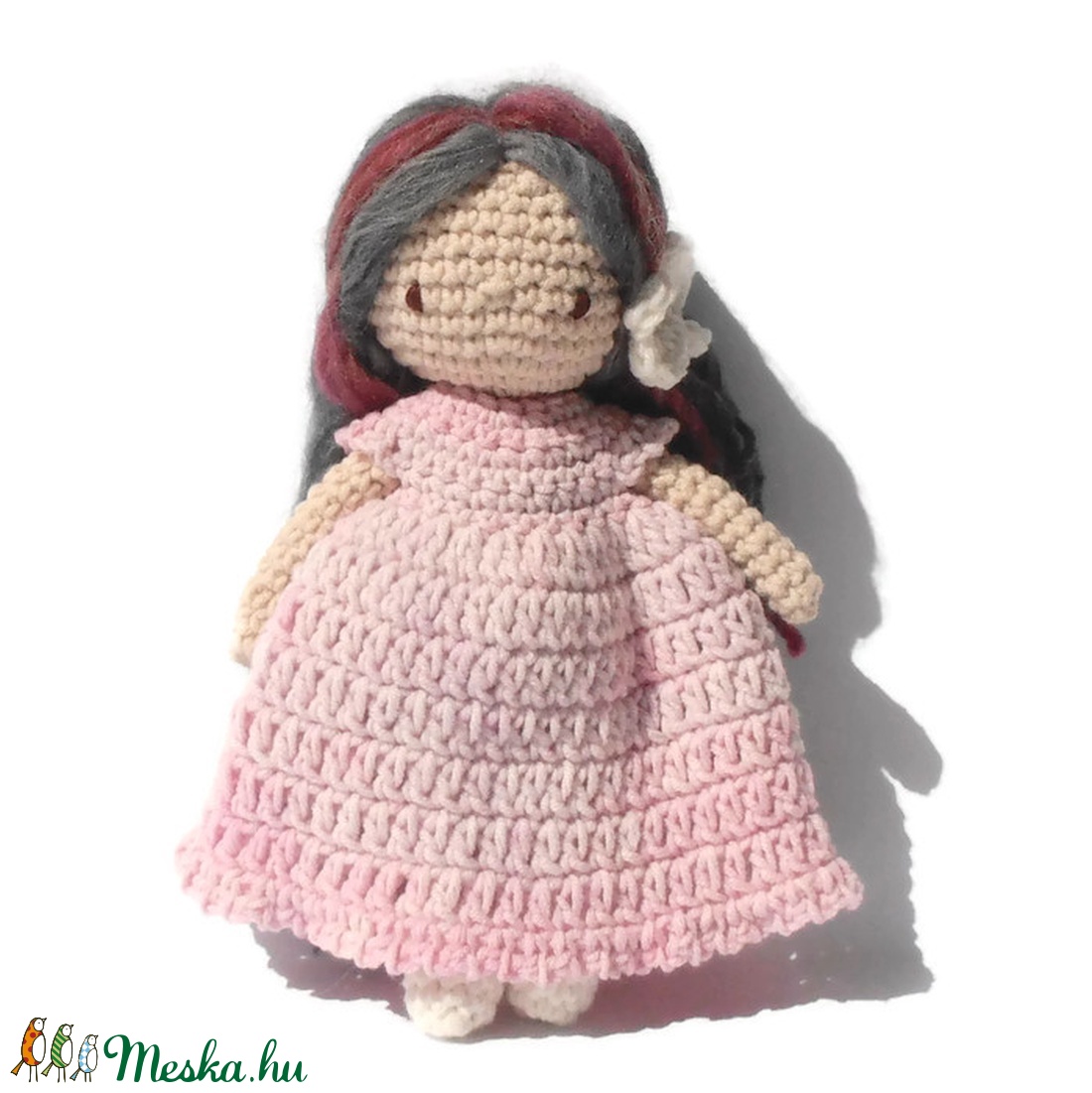 Majsa baba ruhatárral, kézzel készített öltöztethető baba díszdobozban. -  - Meska.hu