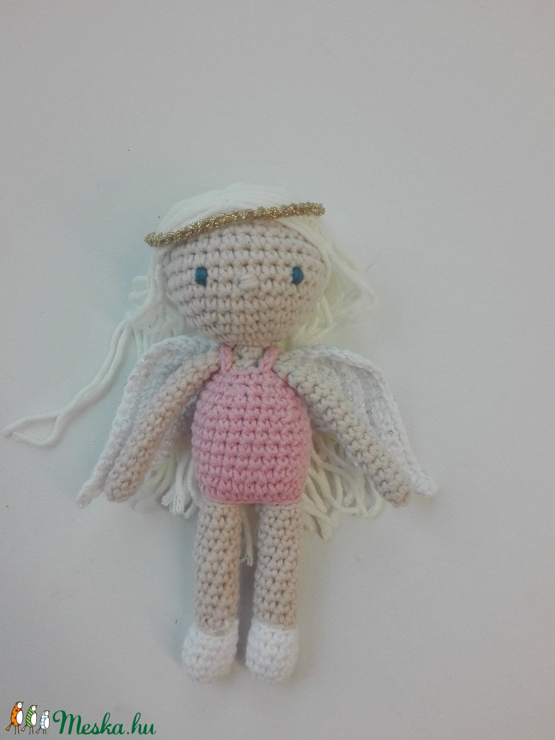 Angyalka baba, kézzel készített öltöztethető baba -  - Meska.hu