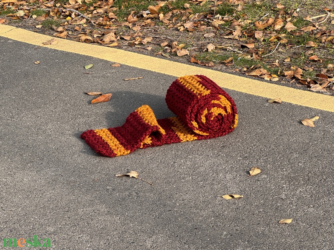 Harry Potter sál - Griffendél - ruha & divat - sál, sapka, kendő - sál - Meska.hu