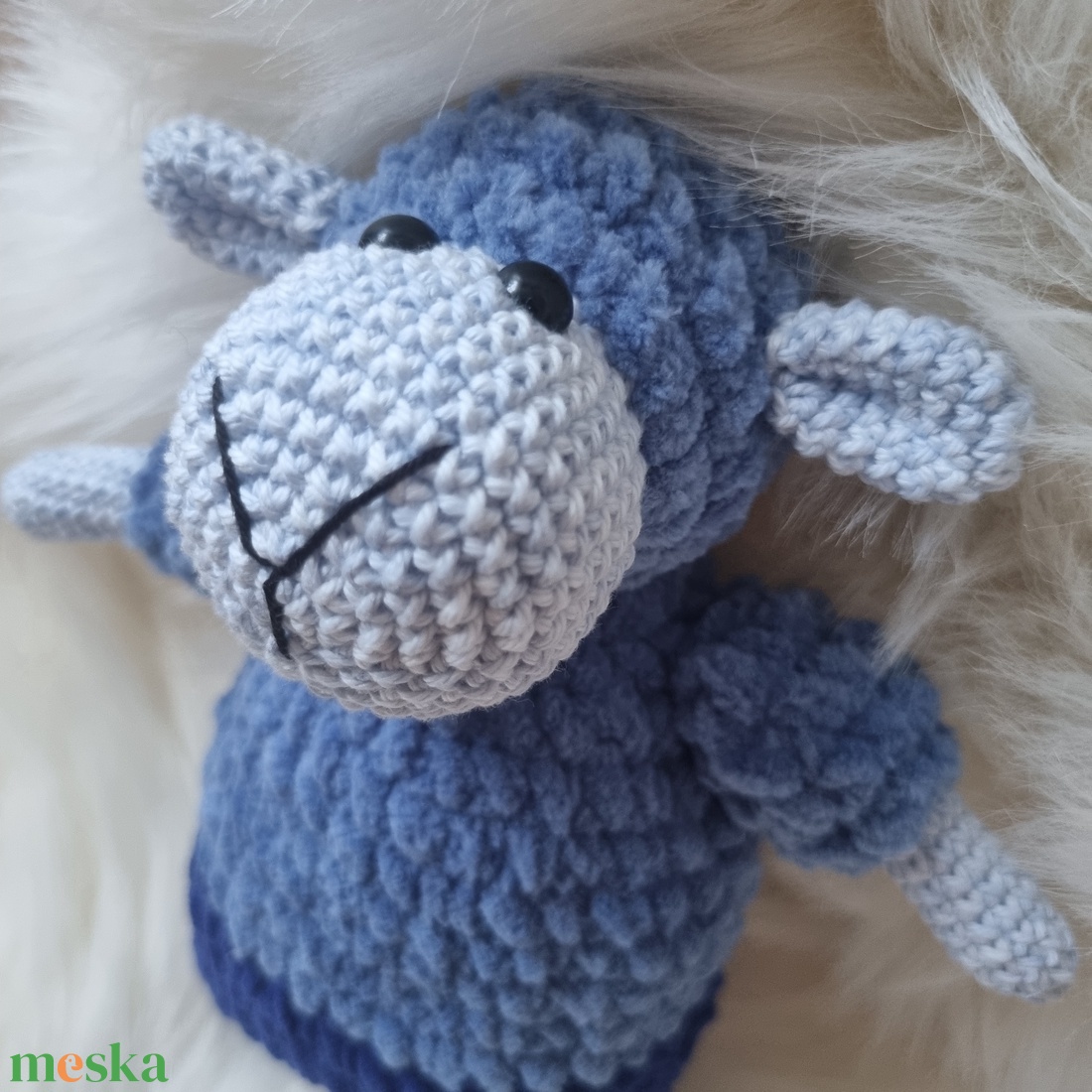 Horgolt kék bárány amigurumi - játék & sport - plüssállat & játékfigura - plüss bárány - Meska.hu Horgolt kék bárány amigurumi - játék & sport - plüssállat & játékfigura - plüss bárány - Meska.hu