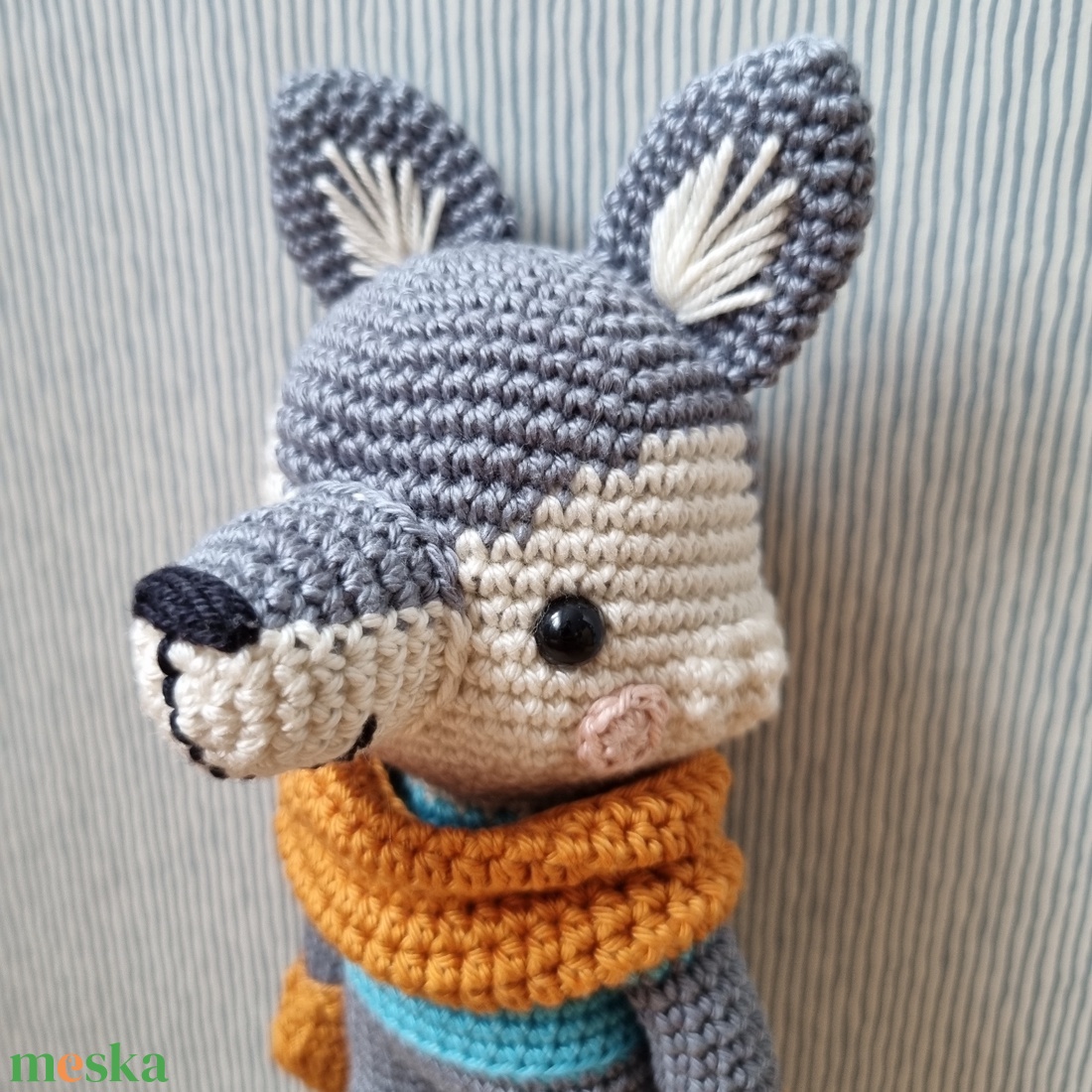 Horgolt farkas amigurumi - játék & sport - plüssállat & játékfigura - más figura - Meska.hu