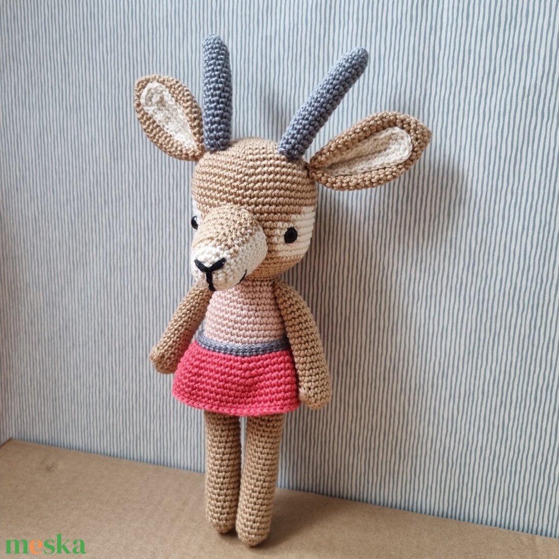 Horgolt gazella amigurumi - játék & sport - plüssállat & játékfigura - más figura - Meska.hu