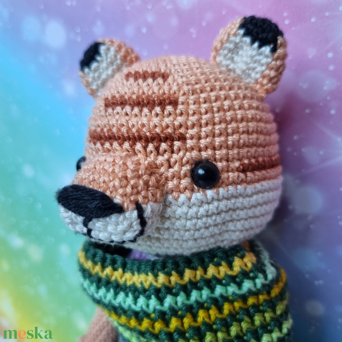 Horgolt tigris amigurumi - játék & sport - plüssállat & játékfigura - cica - Meska.hu