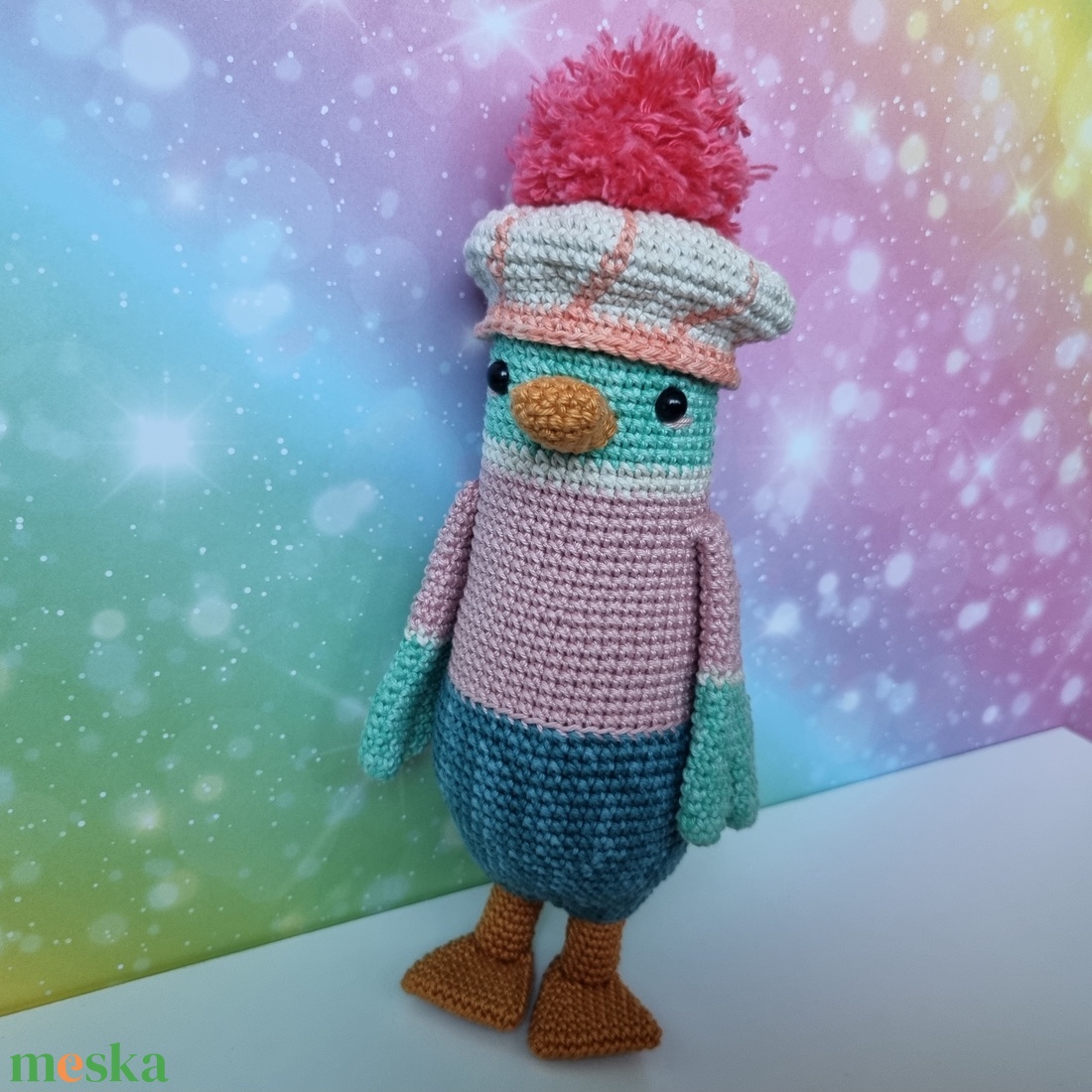 Horgolt kacsa amigurumi - játék & sport - plüssállat & játékfigura - madár - Meska.hu Horgolt kacsa amigurumi - játék & sport - plüssállat & játékfigura - madár - Meska.hu