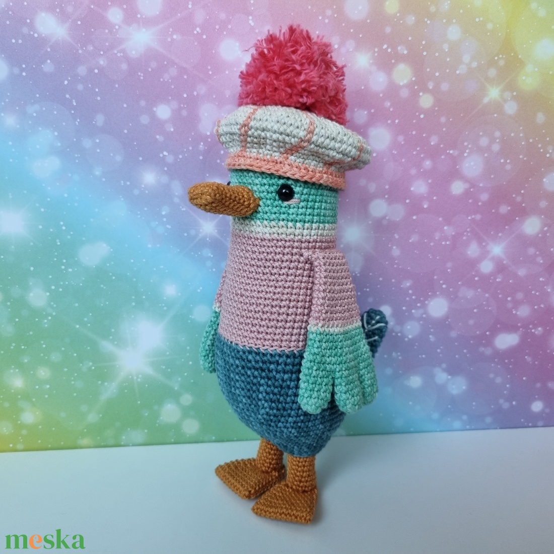 Horgolt kacsa amigurumi - játék & sport - plüssállat & játékfigura - madár - Meska.hu Horgolt kacsa amigurumi - játék & sport - plüssállat & játékfigura - madár - Meska.hu