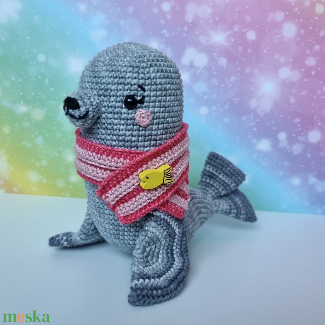 Horgolt fóka amigurumi - játék & sport - plüssállat & játékfigura - más figura - Meska.hu Horgolt fóka amigurumi - játék & sport - plüssállat & játékfigura - más figura - Meska.hu