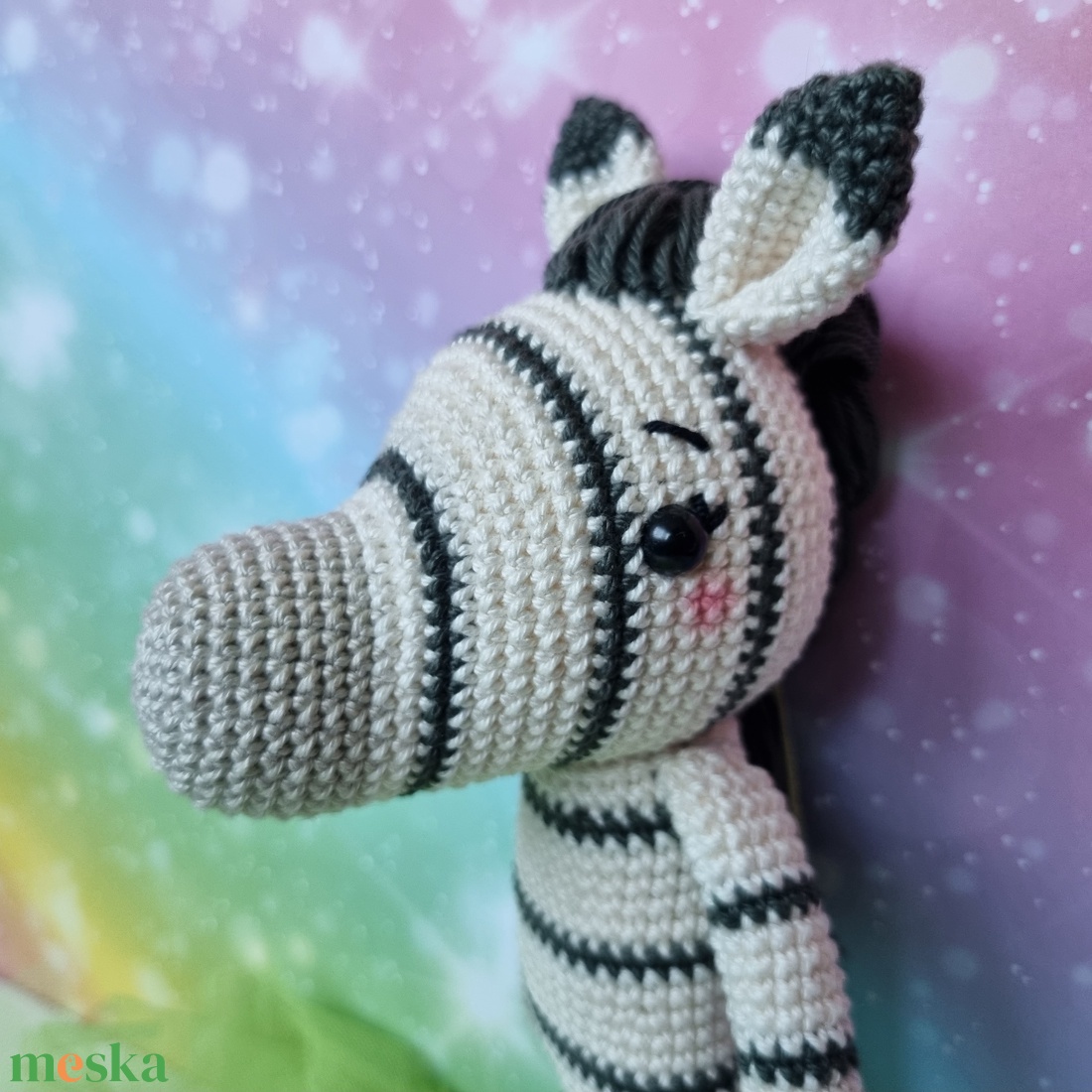 Horgolt zebra amigurumi - játék & sport - plüssállat & játékfigura - ló - Meska.hu Horgolt zebra amigurumi - játék & sport - plüssállat & játékfigura - ló - Meska.hu