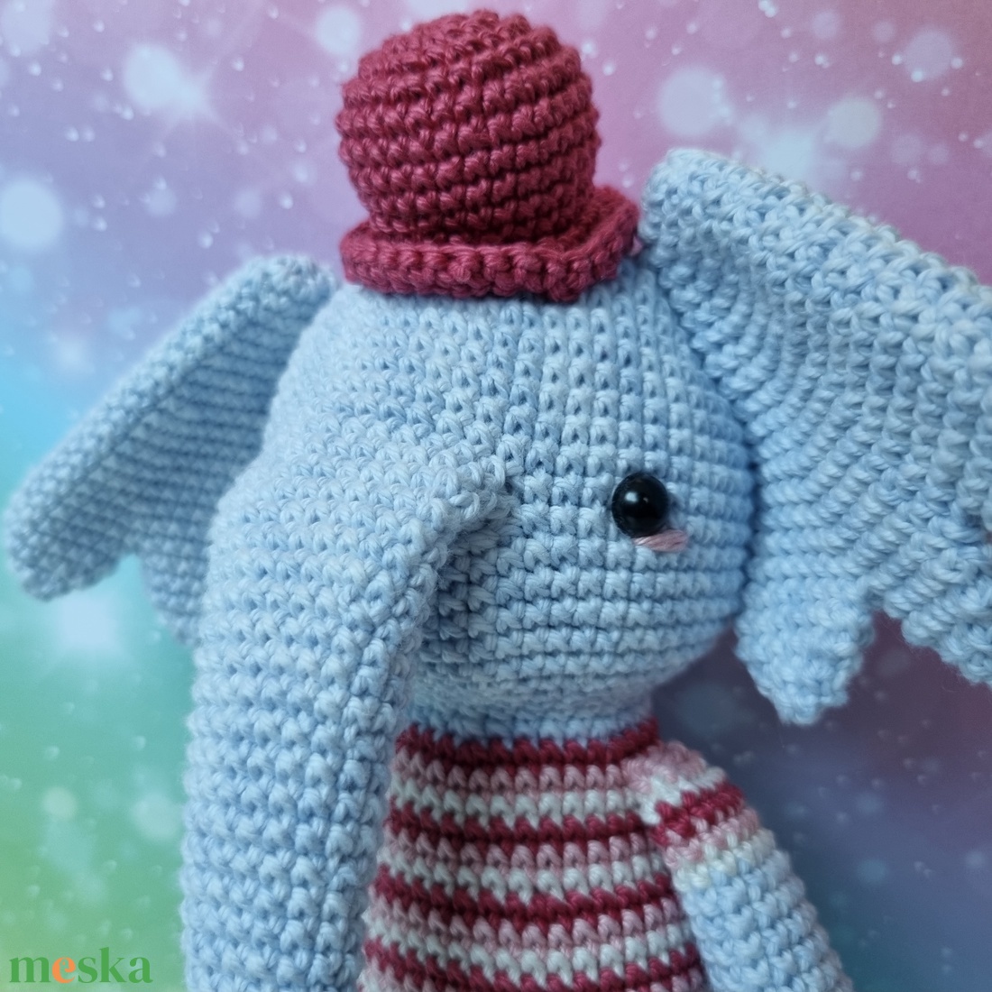 Horgolt elefánt amigurumi - játék & sport - plüssállat & játékfigura - elefánt - Meska.hu Horgolt elefánt amigurumi - játék & sport - plüssállat & játékfigura - elefánt - Meska.hu