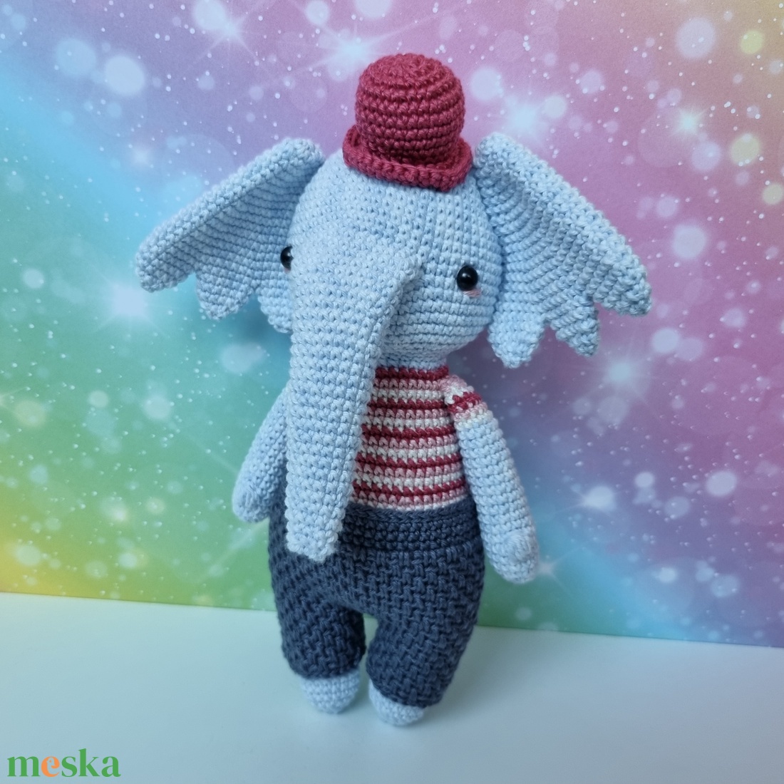 Horgolt elefánt amigurumi - játék & sport - plüssállat & játékfigura - elefánt - Meska.hu Horgolt elefánt amigurumi - játék & sport - plüssállat & játékfigura - elefánt - Meska.hu