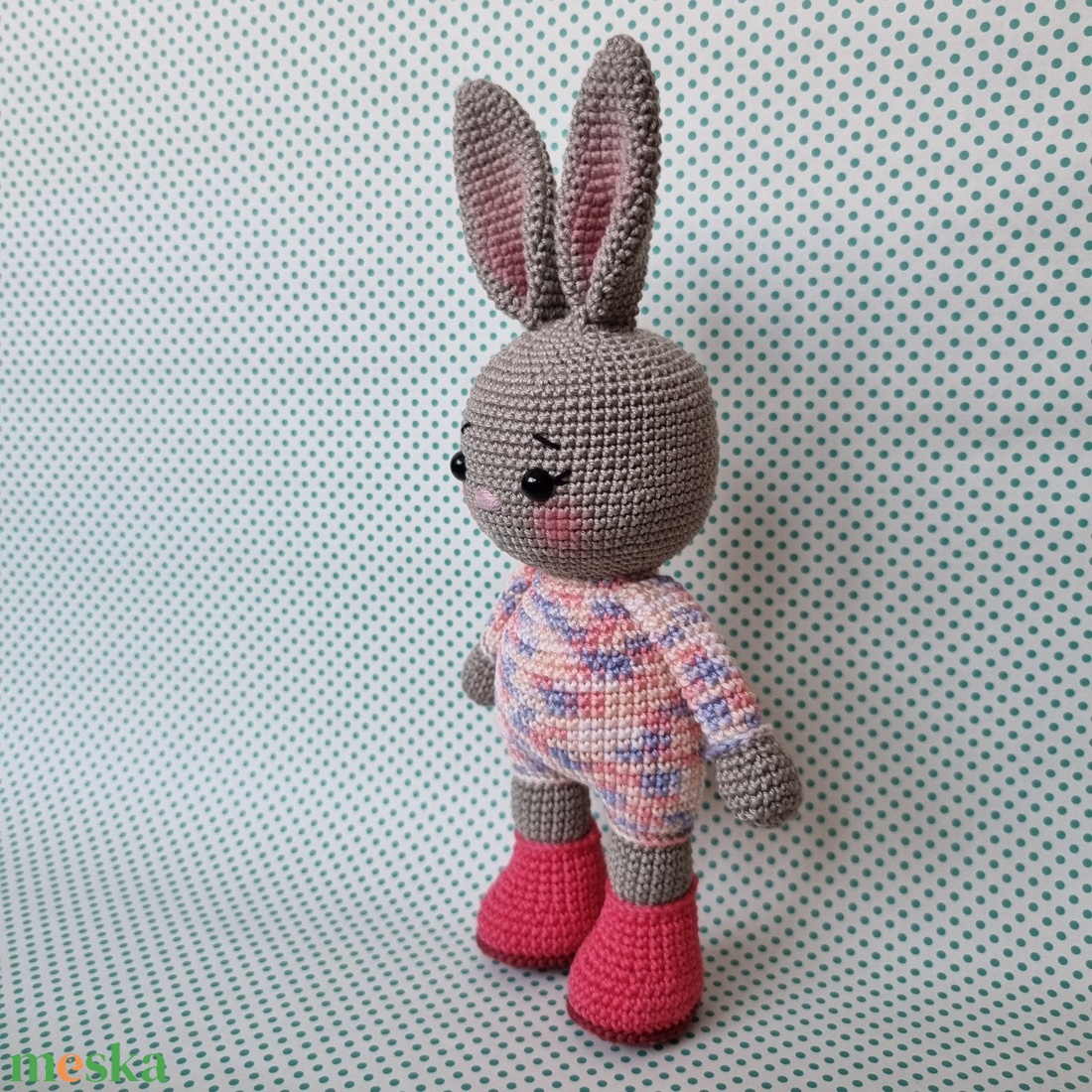 Horgolt rózsaszín színátmenetes nyúl amigurumi - játék & sport - plüssállat & játékfigura - nyuszi - Meska.hu Horgolt rózsaszín színátmenetes nyúl amigurumi - játék & sport - plüssállat & játékfigura - nyuszi - Meska.hu