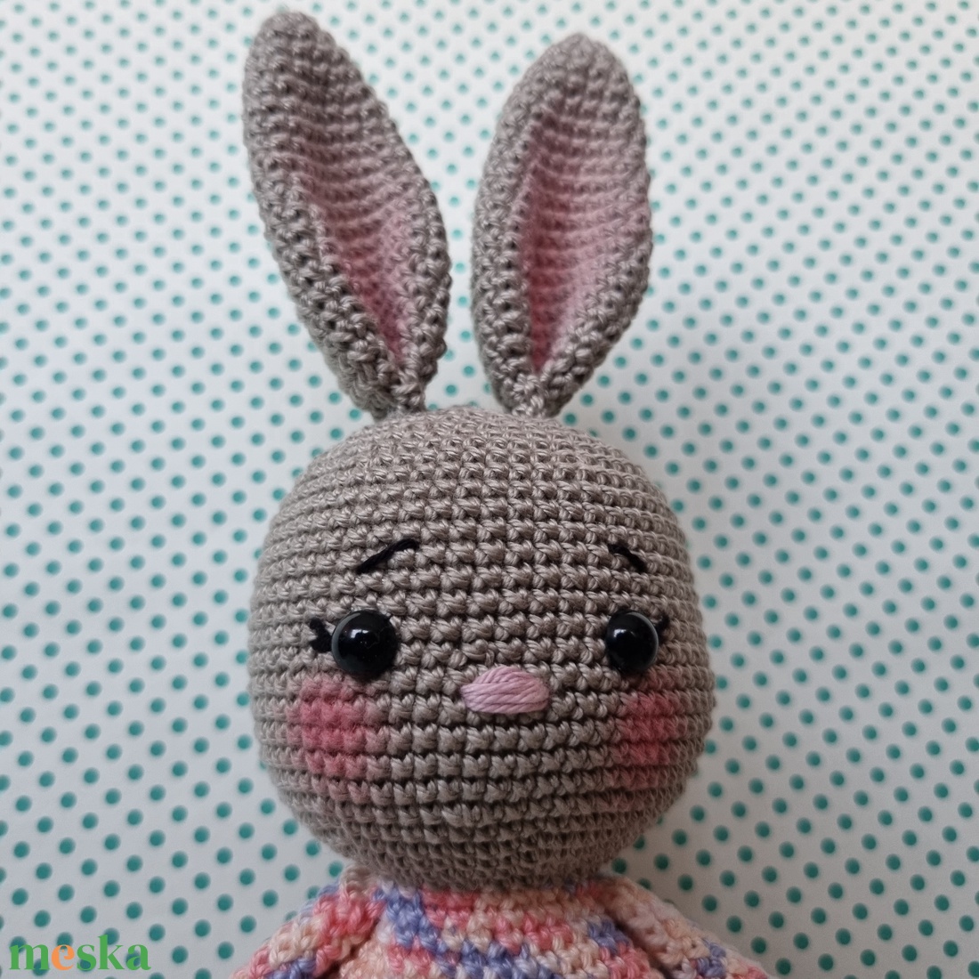 Horgolt rózsaszín színátmenetes nyúl amigurumi - játék & sport - plüssállat & játékfigura - nyuszi - Meska.hu Horgolt rózsaszín színátmenetes nyúl amigurumi - játék & sport - plüssállat & játékfigura - nyuszi - Meska.hu