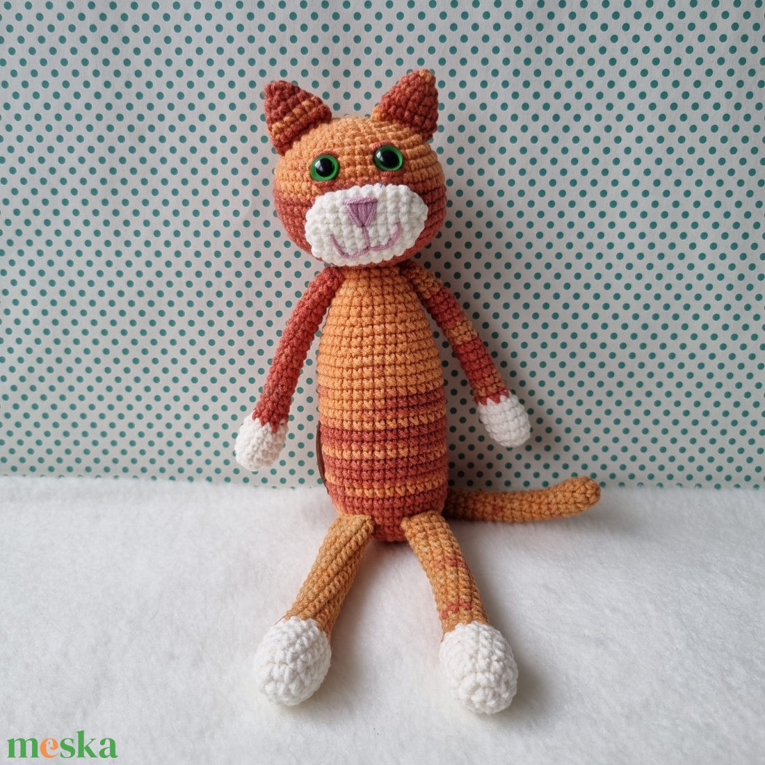 Horgolt vörös macska amigurumi - játék & sport - plüssállat & játékfigura - cica - Meska.hu Horgolt vörös macska amigurumi - játék & sport - plüssállat & játékfigura - cica - Meska.hu