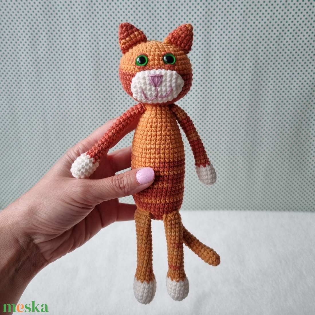 Horgolt vörös macska amigurumi - játék & sport - plüssállat & játékfigura - cica - Meska.hu Horgolt vörös macska amigurumi - játék & sport - plüssállat & játékfigura - cica - Meska.hu