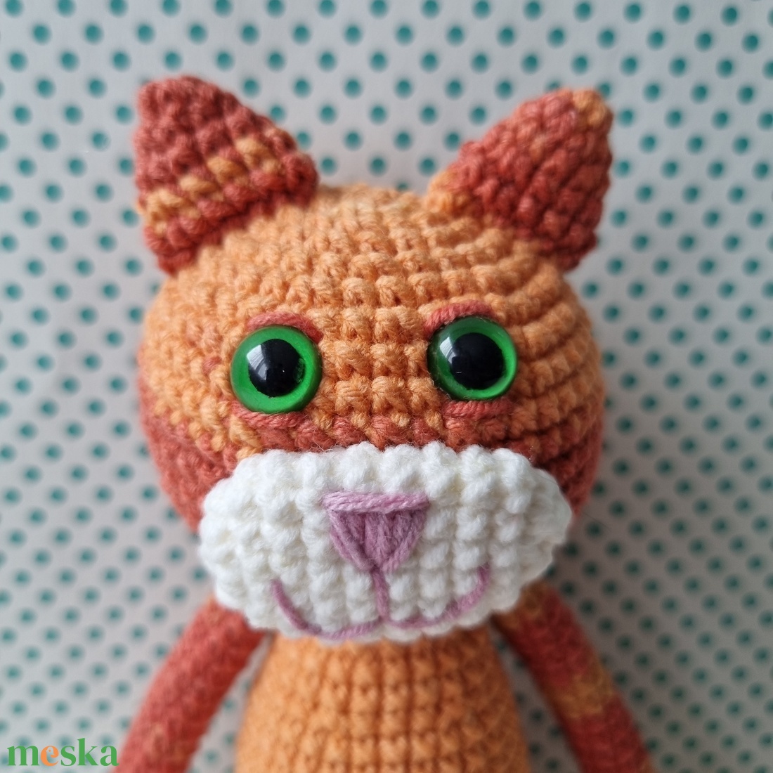 Horgolt vörös macska amigurumi - játék & sport - plüssállat & játékfigura - cica - Meska.hu Horgolt vörös macska amigurumi - játék & sport - plüssállat & játékfigura - cica - Meska.hu