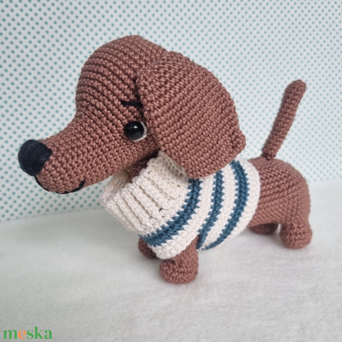 Horgolt tacskó amigurumi - játék & sport - plüssállat & játékfigura - kutya - Meska.hu Horgolt tacskó amigurumi - játék & sport - plüssállat & játékfigura - kutya - Meska.hu