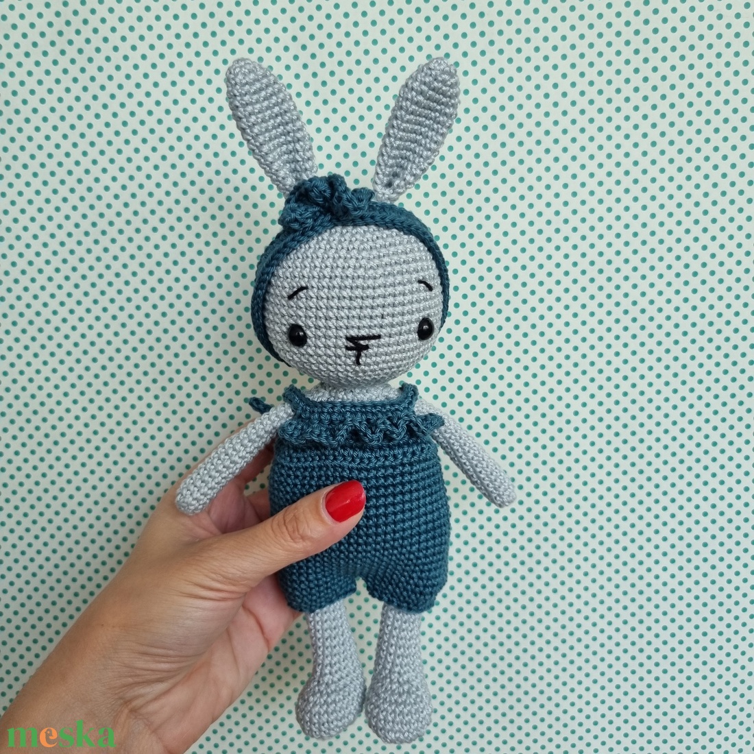 Horgolt szürke nyuszi amigurumi - játék & sport - plüssállat & játékfigura - nyuszi - Meska.hu Horgolt szürke nyuszi amigurumi - játék & sport - plüssállat & játékfigura - nyuszi - Meska.hu