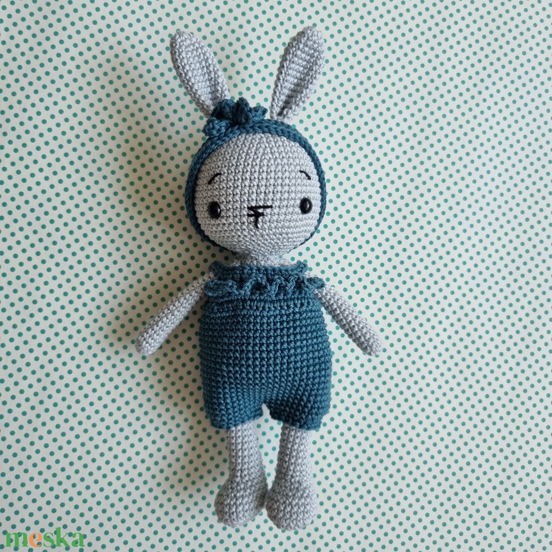 Horgolt szürke nyuszi amigurumi - játék & sport - plüssállat & játékfigura - nyuszi - Meska.hu Horgolt szürke nyuszi amigurumi - játék & sport - plüssállat & játékfigura - nyuszi - Meska.hu