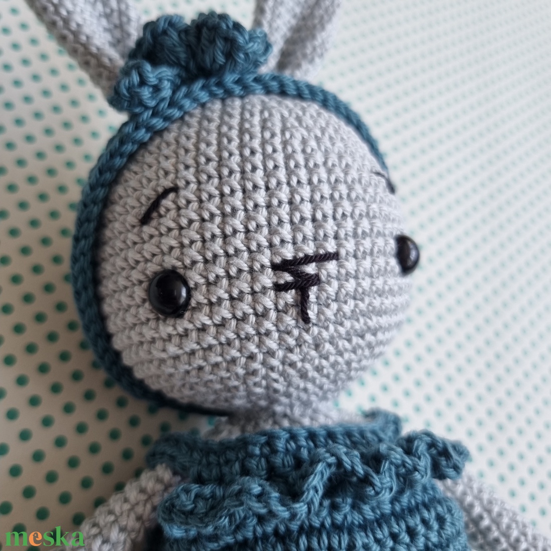 Horgolt szürke nyuszi amigurumi - játék & sport - plüssállat & játékfigura - nyuszi - Meska.hu Horgolt szürke nyuszi amigurumi - játék & sport - plüssállat & játékfigura - nyuszi - Meska.hu