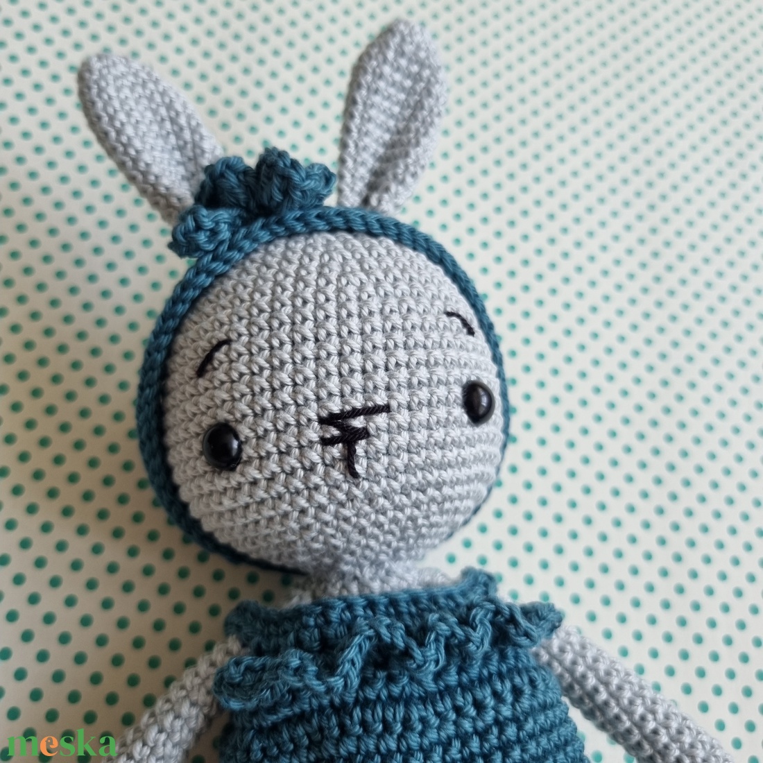 Horgolt szürke nyuszi amigurumi - játék & sport - plüssállat & játékfigura - nyuszi - Meska.hu Horgolt szürke nyuszi amigurumi - játék & sport - plüssállat & játékfigura - nyuszi - Meska.hu