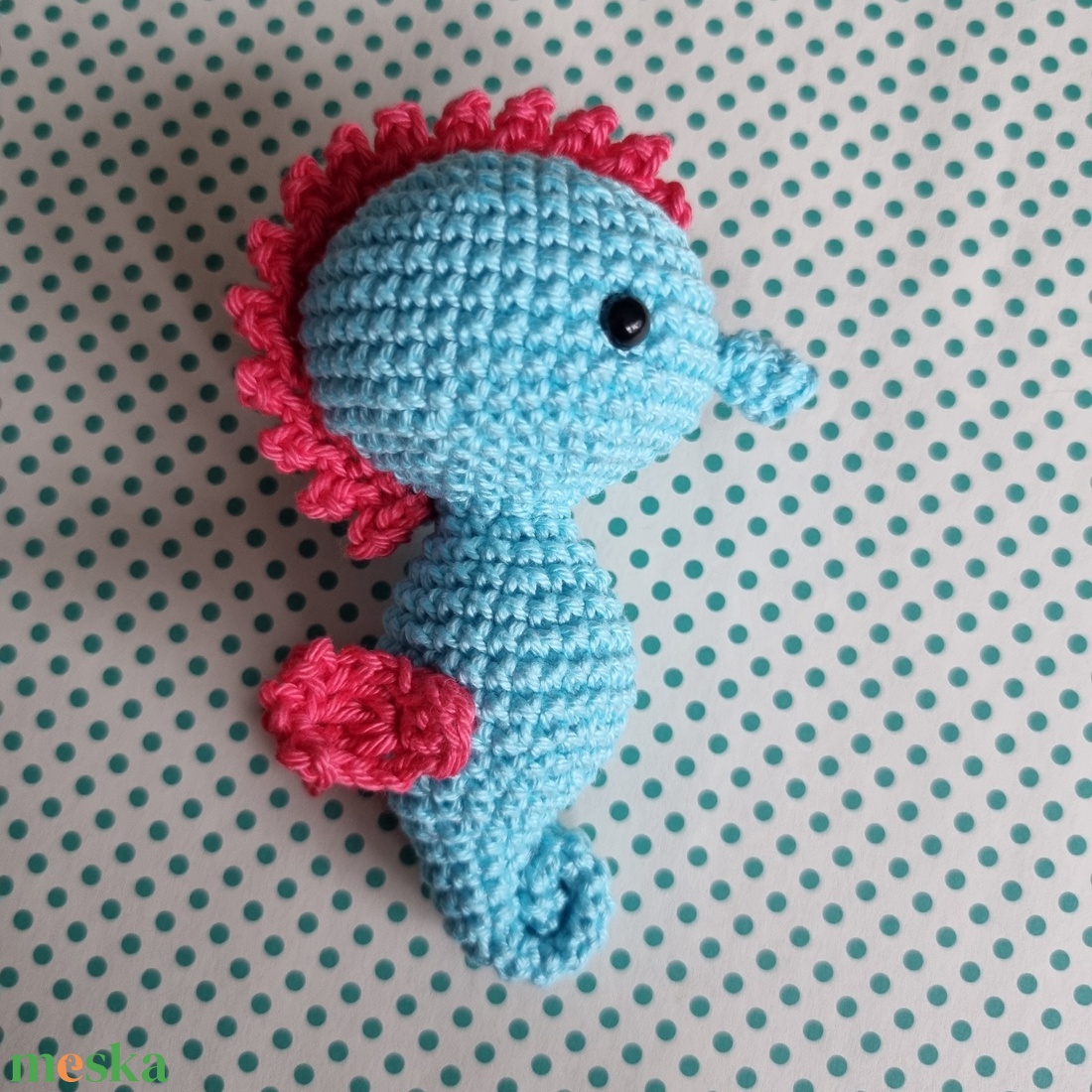 Horgolt kék csikóhal amigurumi - játék & sport - plüssállat & játékfigura - hal - Meska.hu Horgolt kék csikóhal amigurumi - játék & sport - plüssállat & játékfigura - hal - Meska.hu