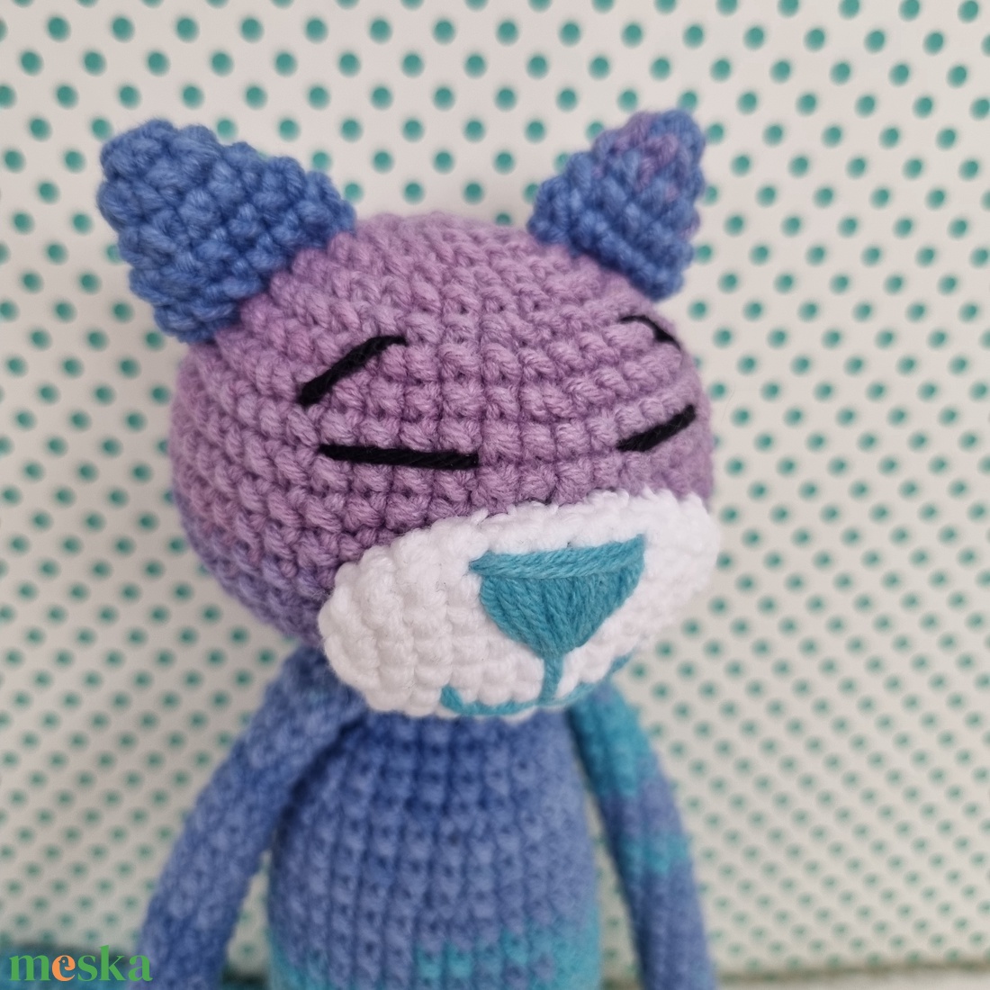Horgolt kicsi macska amigurumi - játék & sport - plüssállat & játékfigura - cica - Meska.hu