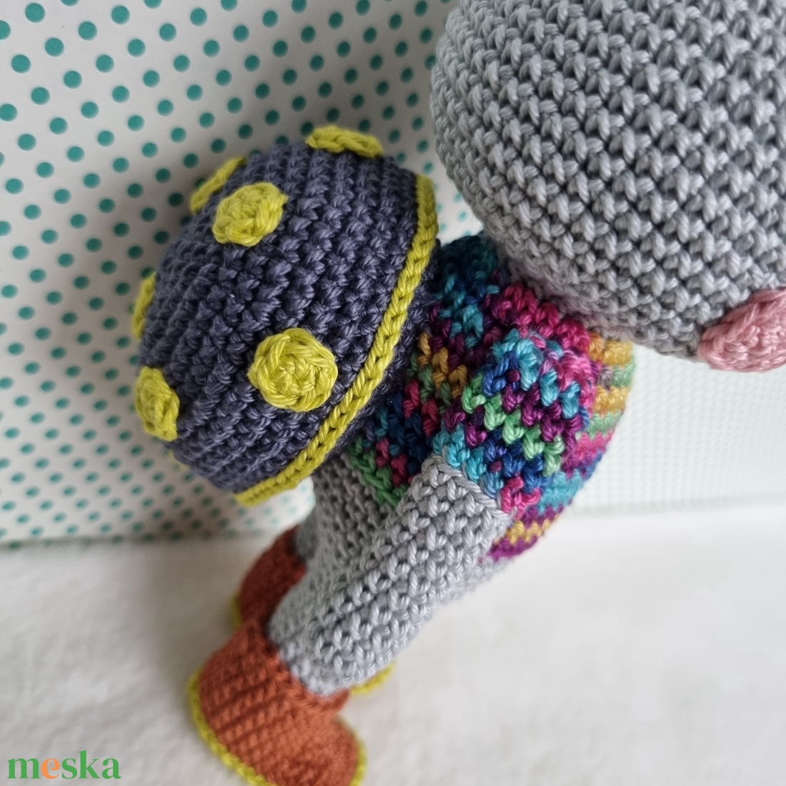 Horgolt teknős amigurumi - játék & sport - plüssállat & játékfigura - más figura - Meska.hu