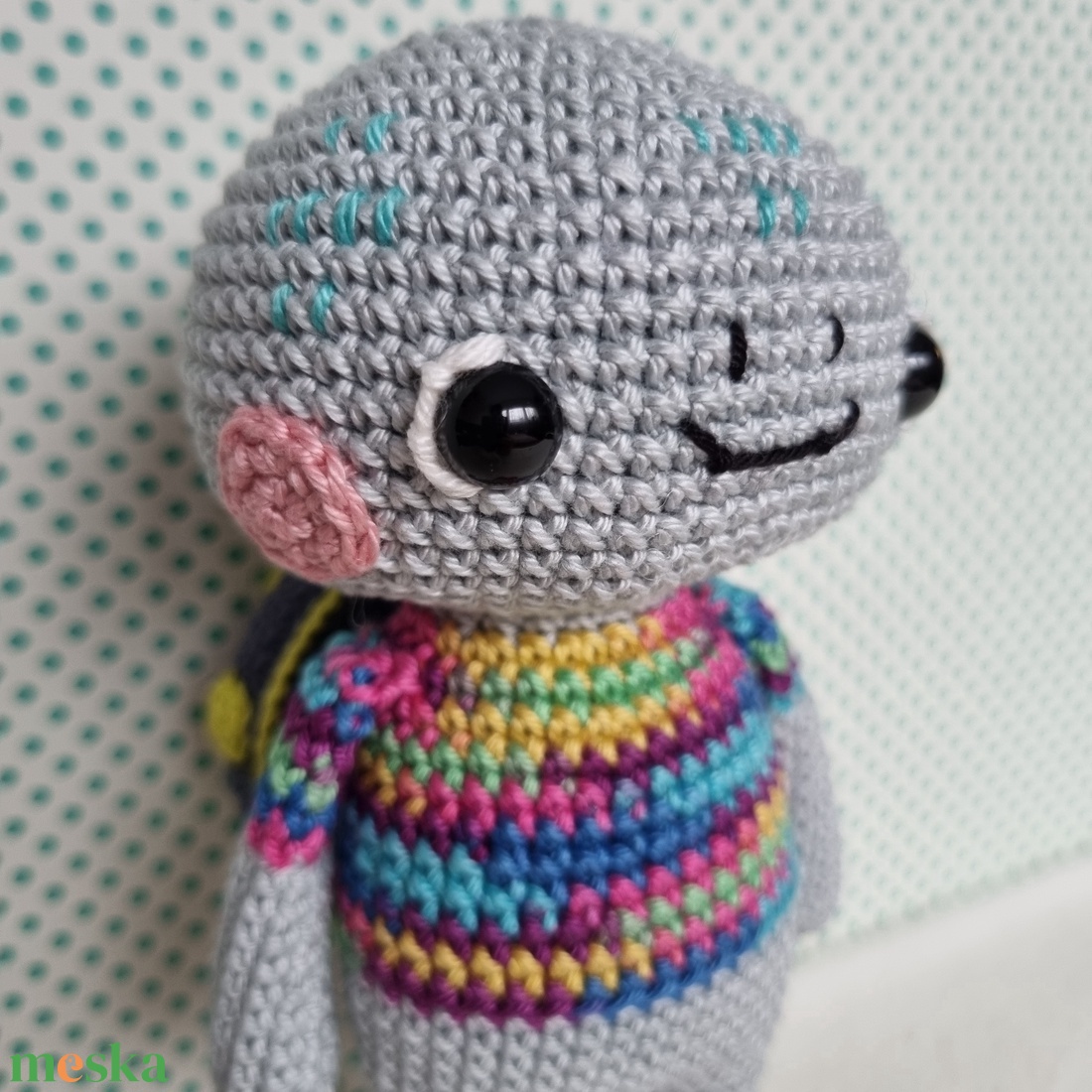 Horgolt teknős amigurumi - játék & sport - plüssállat & játékfigura - más figura - Meska.hu
