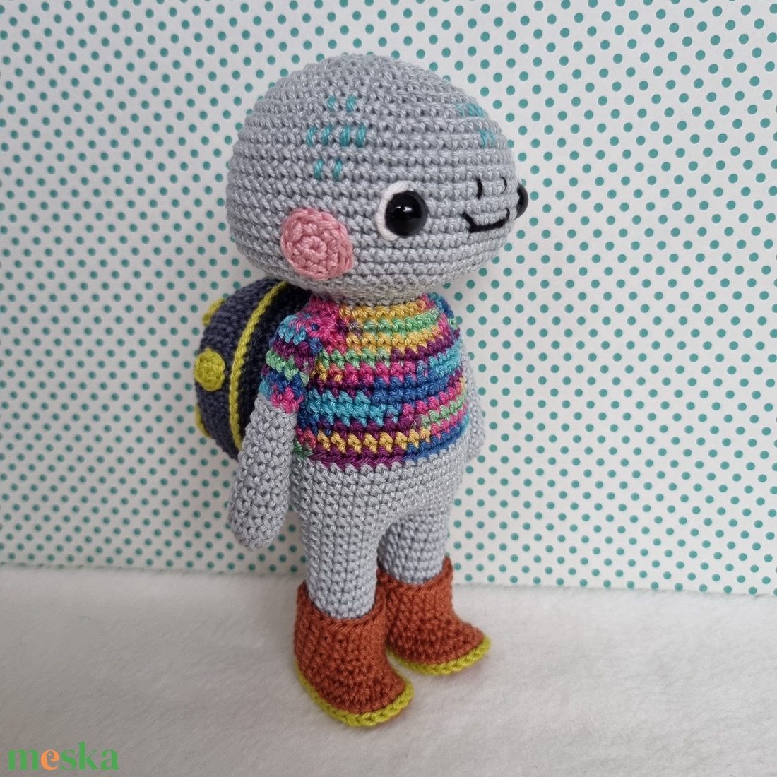 Horgolt teknős amigurumi - játék & sport - plüssállat & játékfigura - más figura - Meska.hu
