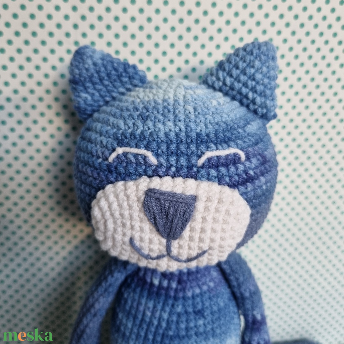 Horgolt kék macska amigurumi - játék & sport - plüssállat & játékfigura - cica - Meska.hu Horgolt kék macska amigurumi - játék & sport - plüssállat & játékfigura - cica - Meska.hu