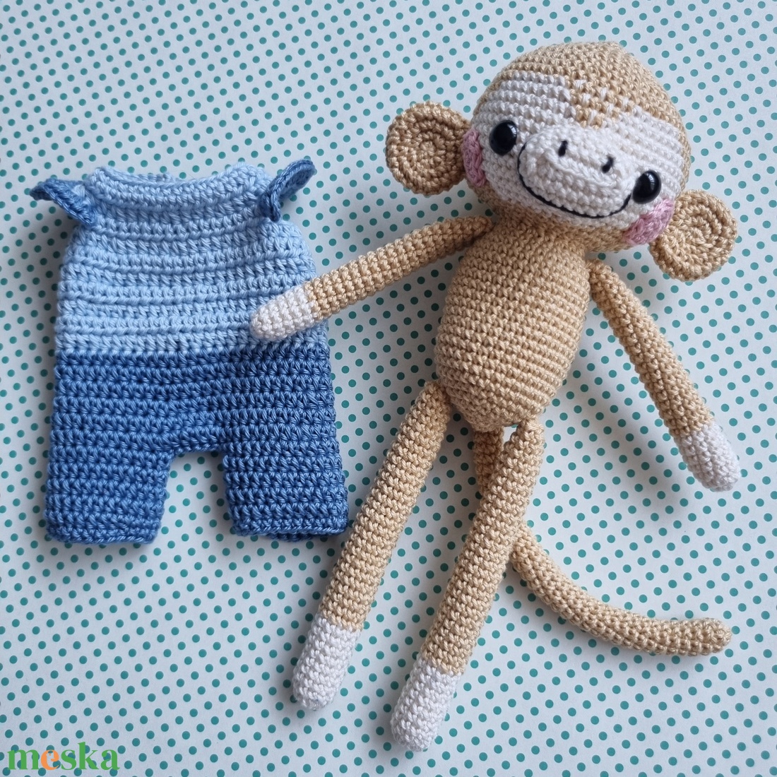 Horgolt majom amigurumi - játék & sport - plüssállat & játékfigura - majom - Meska.hu Horgolt majom amigurumi - játék & sport - plüssállat & játékfigura - majom - Meska.hu
