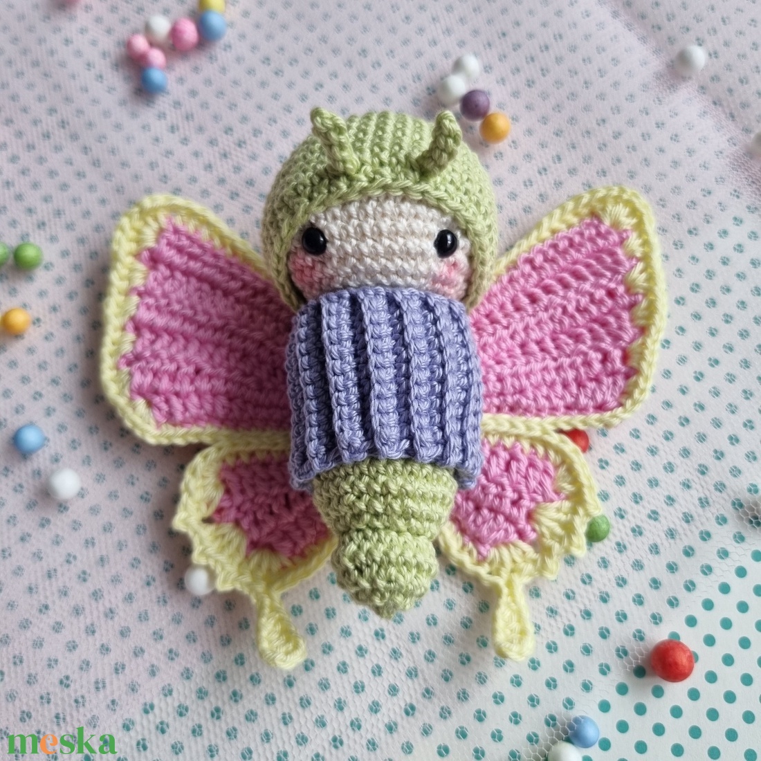 Horgolt pillangó amigurumi - játék & sport - plüssállat & játékfigura - más figura - Meska.hu Horgolt pillangó amigurumi - játék & sport - plüssállat & játékfigura - más figura - Meska.hu