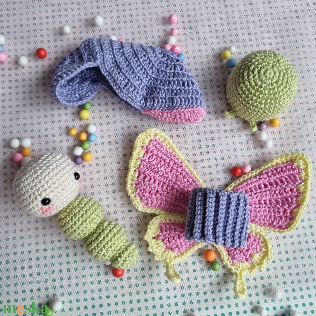 Horgolt pillangó amigurumi - játék & sport - plüssállat & játékfigura - más figura - Meska.hu Horgolt pillangó amigurumi - játék & sport - plüssállat & játékfigura - más figura - Meska.hu