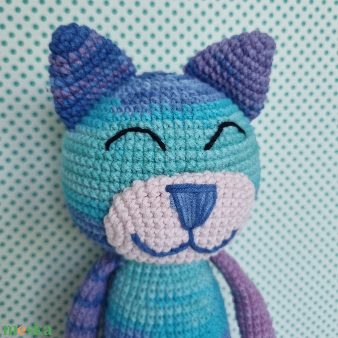 Horgolt macska amigurumi #8 - játék & sport - plüssállat & játékfigura - cica - Meska.hu