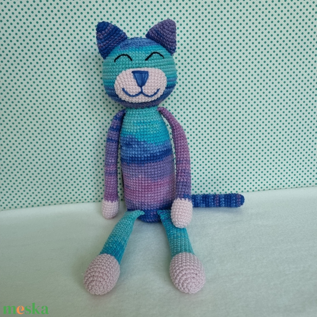 Horgolt macska amigurumi #8 - játék & sport - plüssállat & játékfigura - cica - Meska.hu