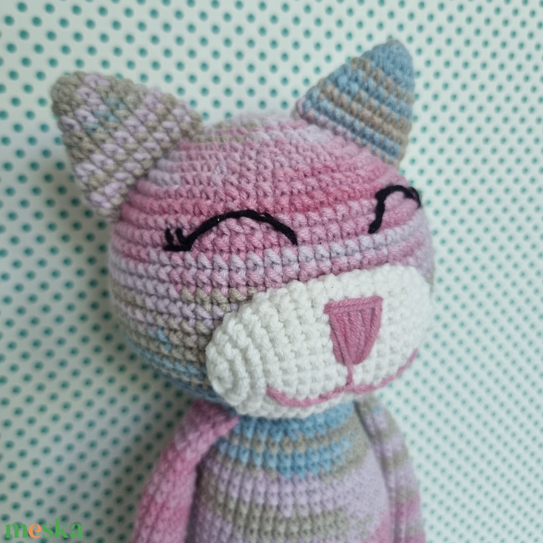 Horgolt macska amigurumi #9 - játék & sport - plüssállat & játékfigura - cica - Meska.hu