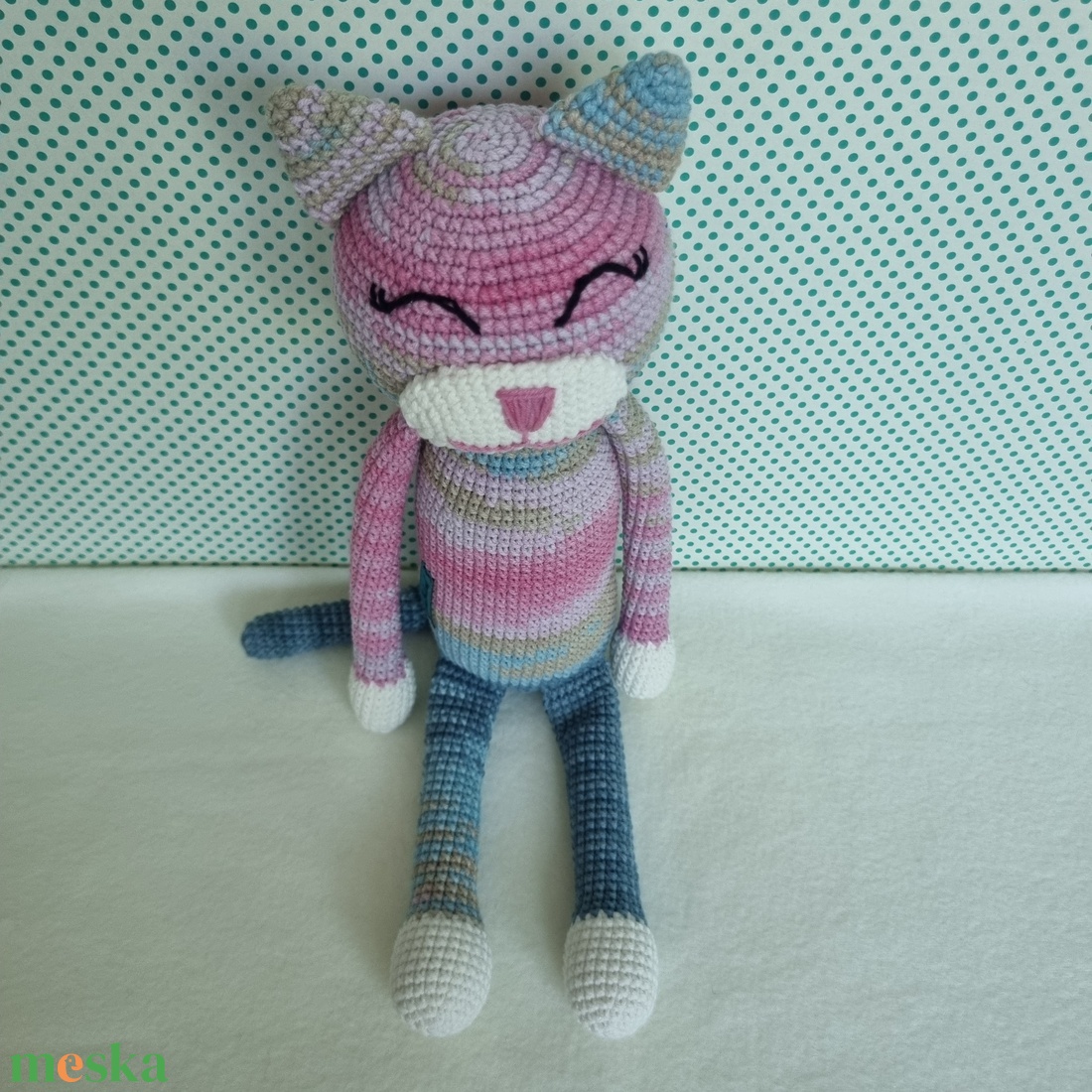 Horgolt macska amigurumi #9 - játék & sport - plüssállat & játékfigura - cica - Meska.hu