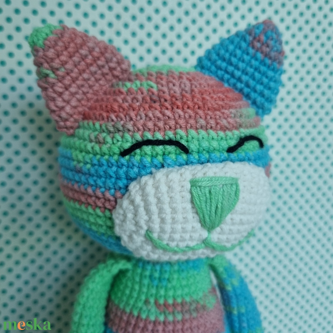 Horgolt macska amigurumi #11 - játék & sport - plüssállat & játékfigura - cica - Meska.hu