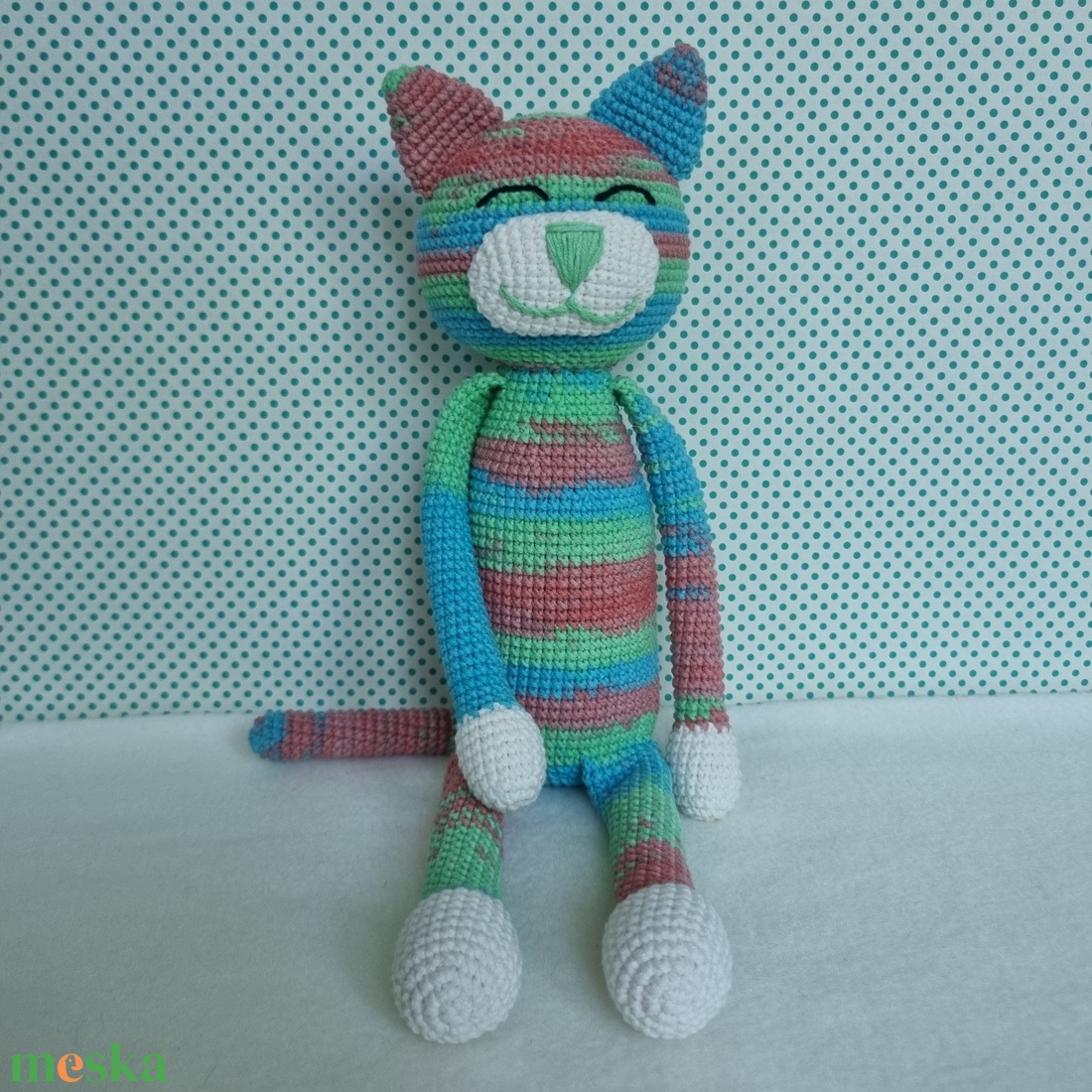 Horgolt macska amigurumi #11 - játék & sport - plüssállat & játékfigura - cica - Meska.hu