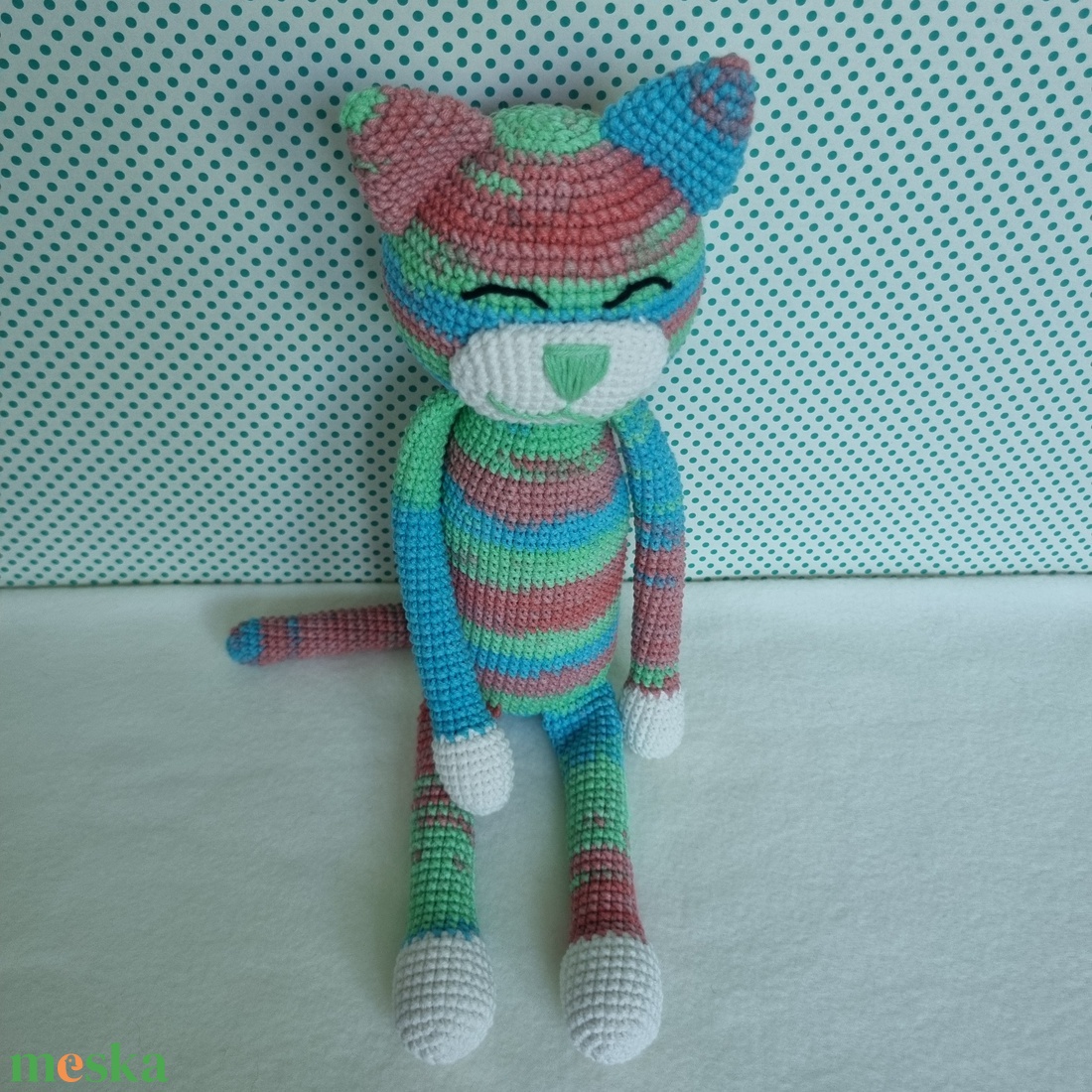 Horgolt macska amigurumi #11 - játék & sport - plüssállat & játékfigura - cica - Meska.hu