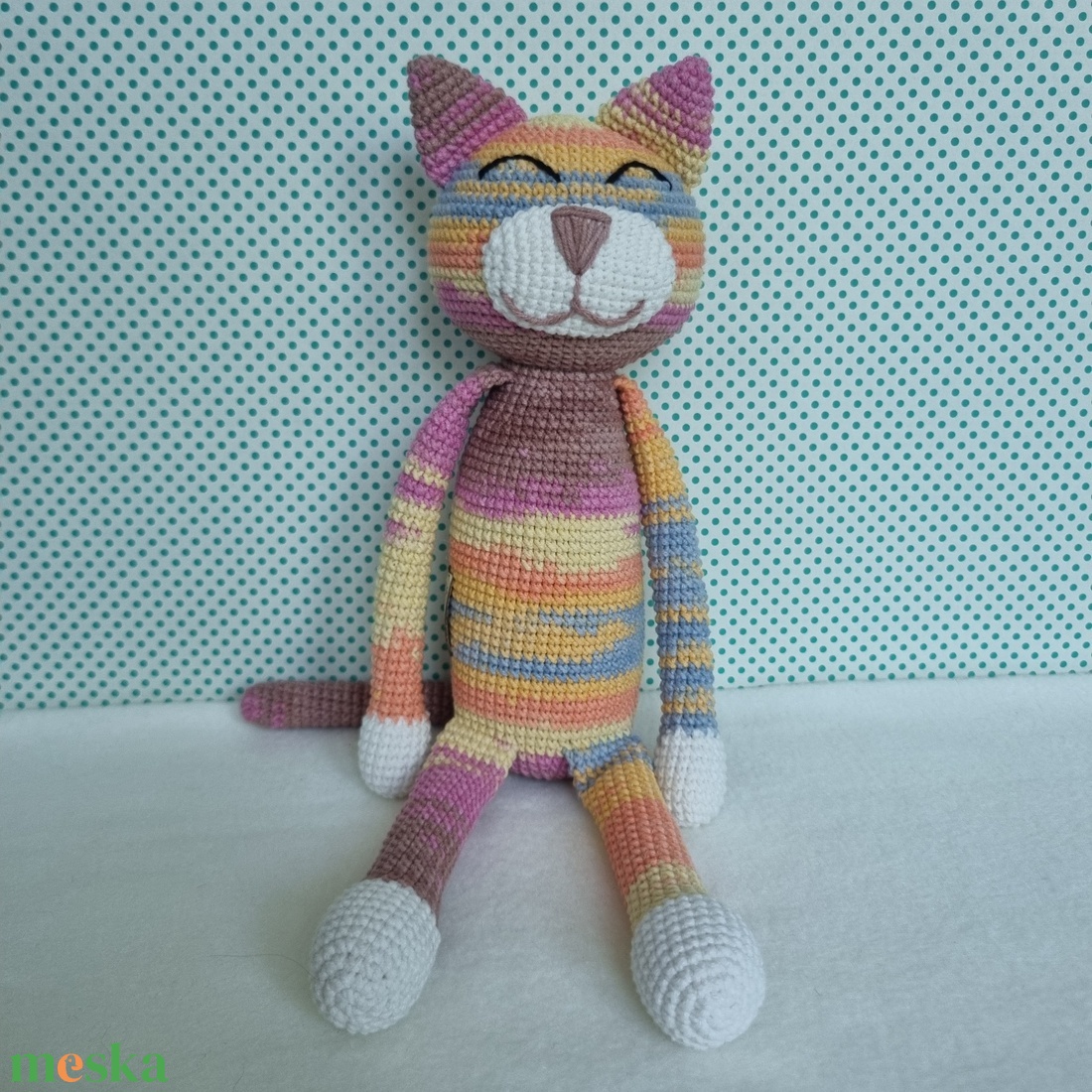 Horgolt macska amigurumi #12 - játék & sport - plüssállat & játékfigura - cica - Meska.hu