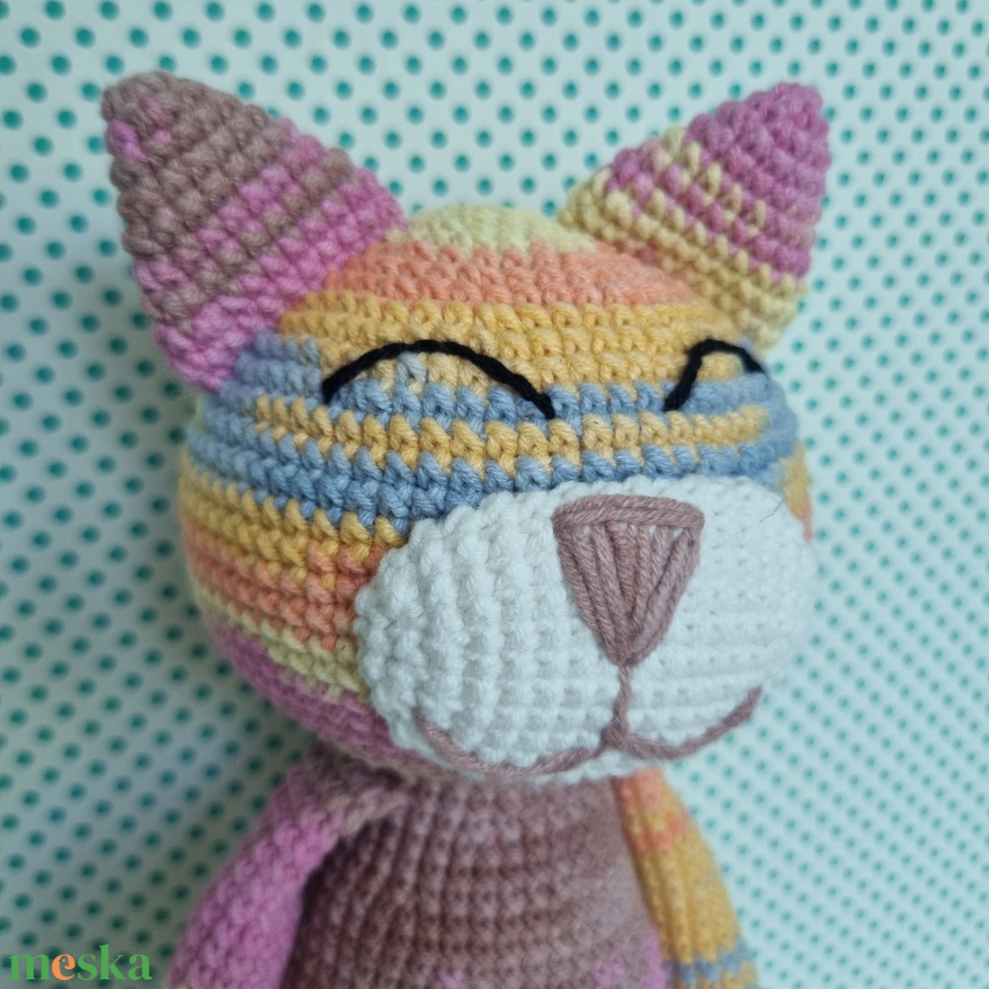 Horgolt macska amigurumi #12 - játék & sport - plüssállat & játékfigura - cica - Meska.hu