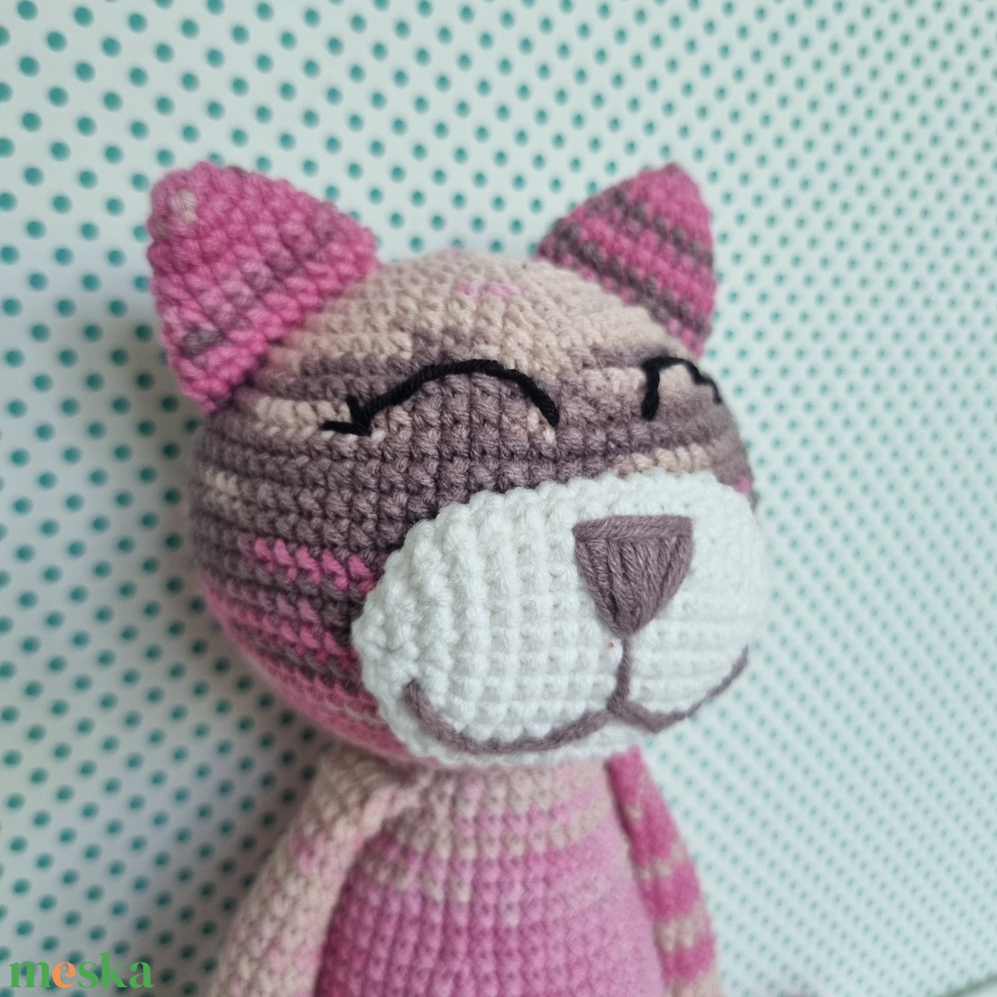 Horgolt macska amigurumi #13 - játék & sport - plüssállat & játékfigura - cica - Meska.hu