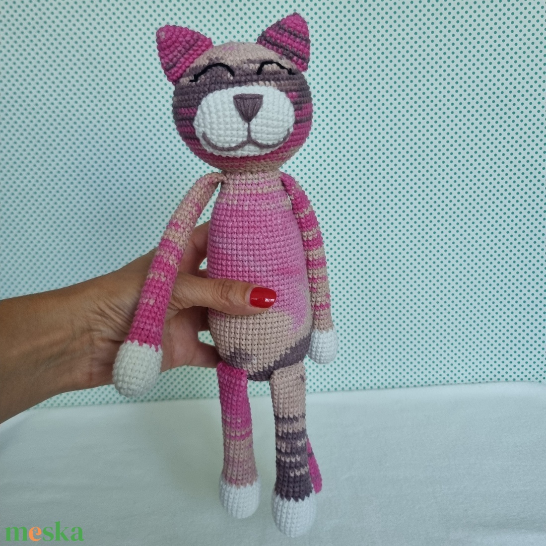 Horgolt macska amigurumi #13 - játék & sport - plüssállat & játékfigura - cica - Meska.hu