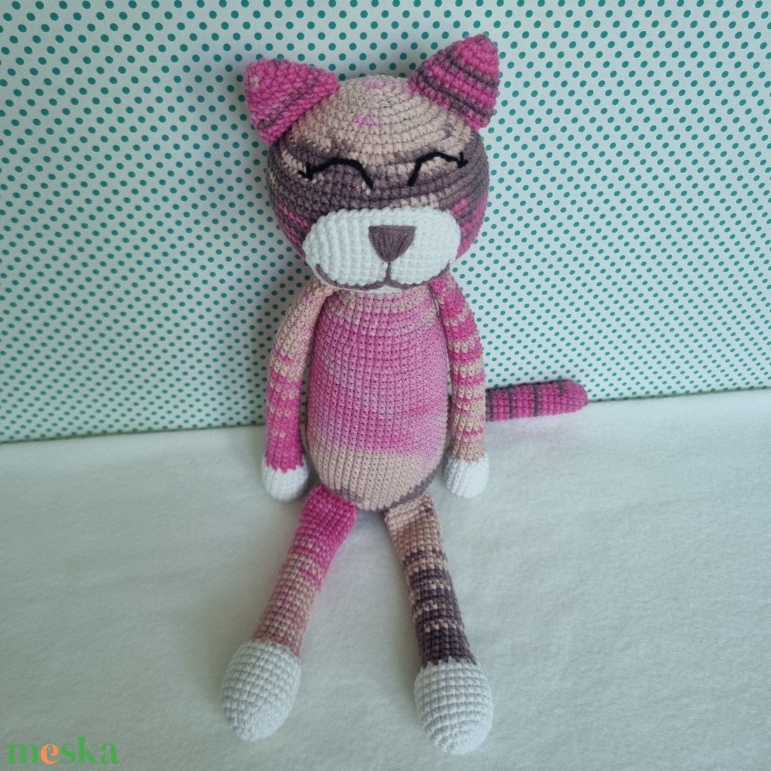 Horgolt macska amigurumi #13 - játék & sport - plüssállat & játékfigura - cica - Meska.hu