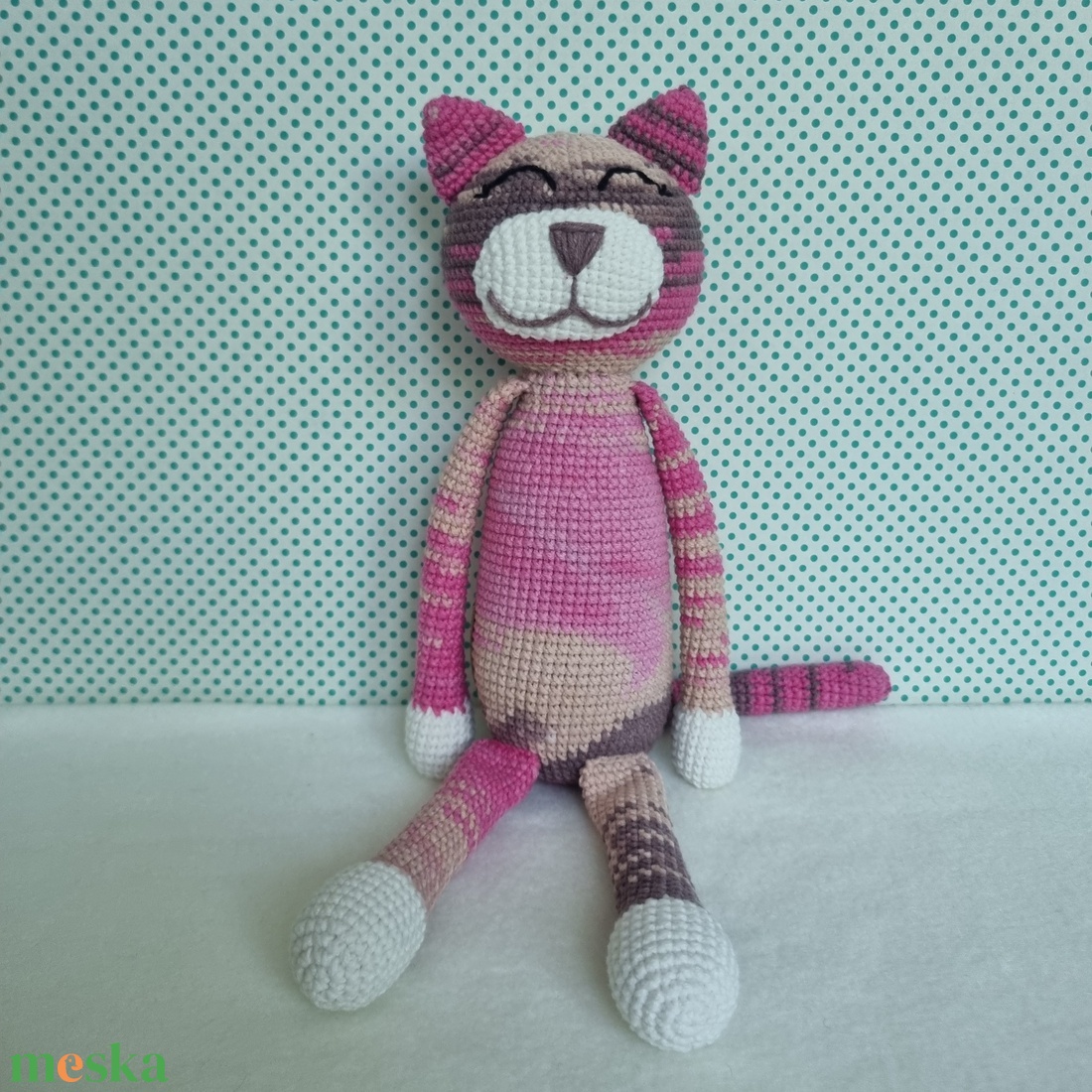 Horgolt macska amigurumi #13 - játék & sport - plüssállat & játékfigura - cica - Meska.hu