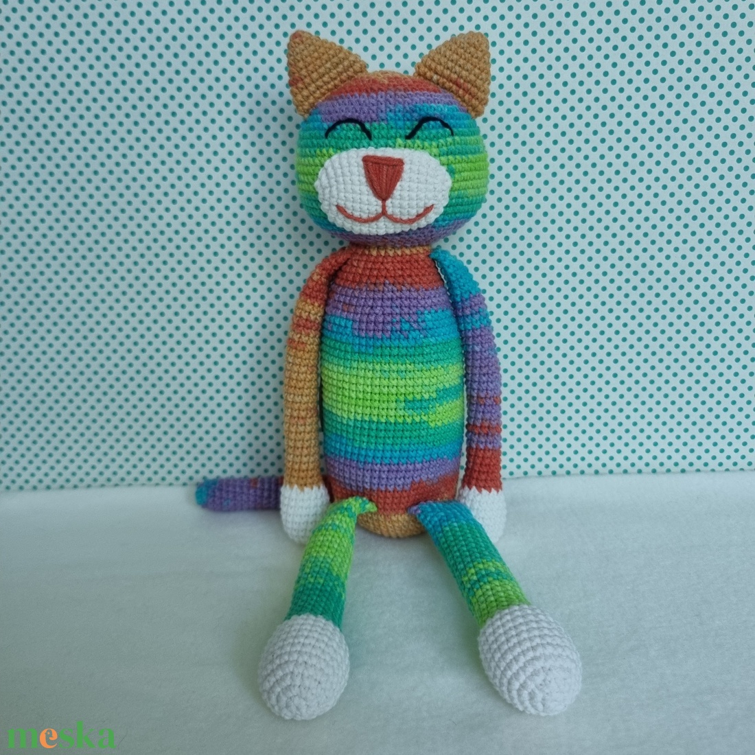 Horgolt macska amigurumi #14 - játék & sport - plüssállat & játékfigura - cica - Meska.hu