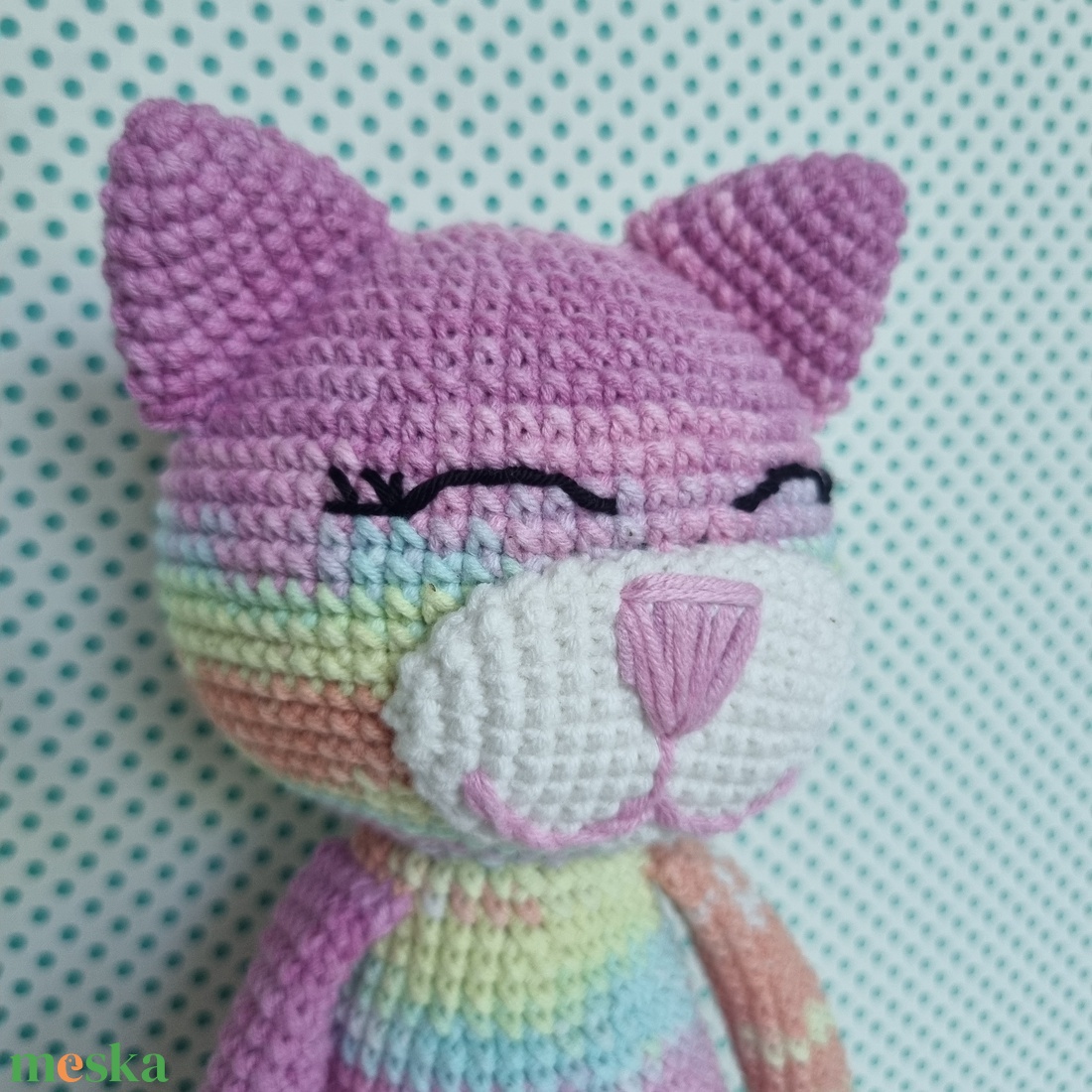 Horgolt macska amigurumi #15 - játék & sport - plüssállat & játékfigura - cica - Meska.hu