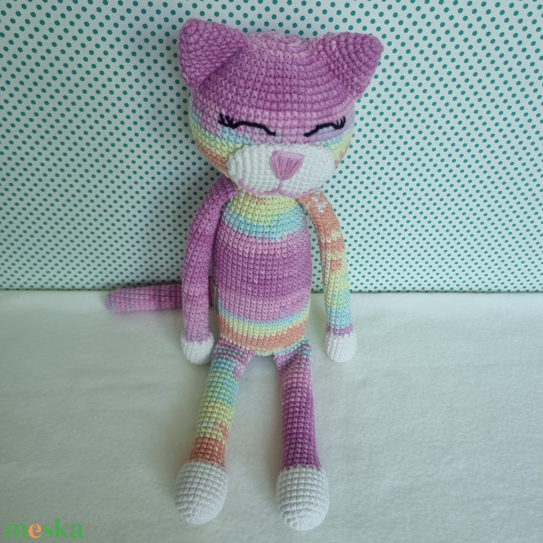 Horgolt macska amigurumi #15 - játék & sport - plüssállat & játékfigura - cica - Meska.hu