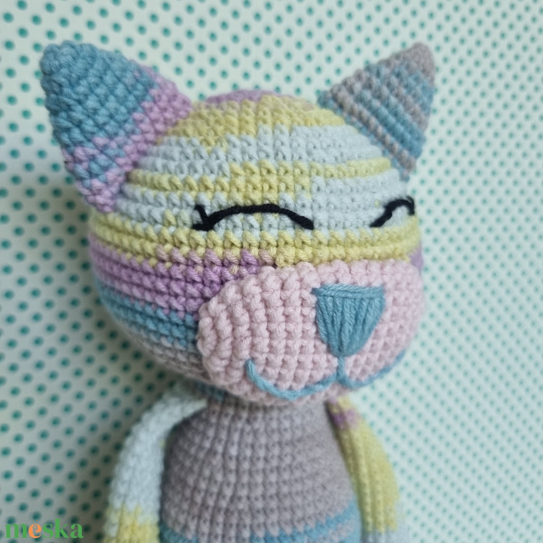 Horgolt macska amigurumi #17 - játék & sport - plüssállat & játékfigura - cica - Meska.hu