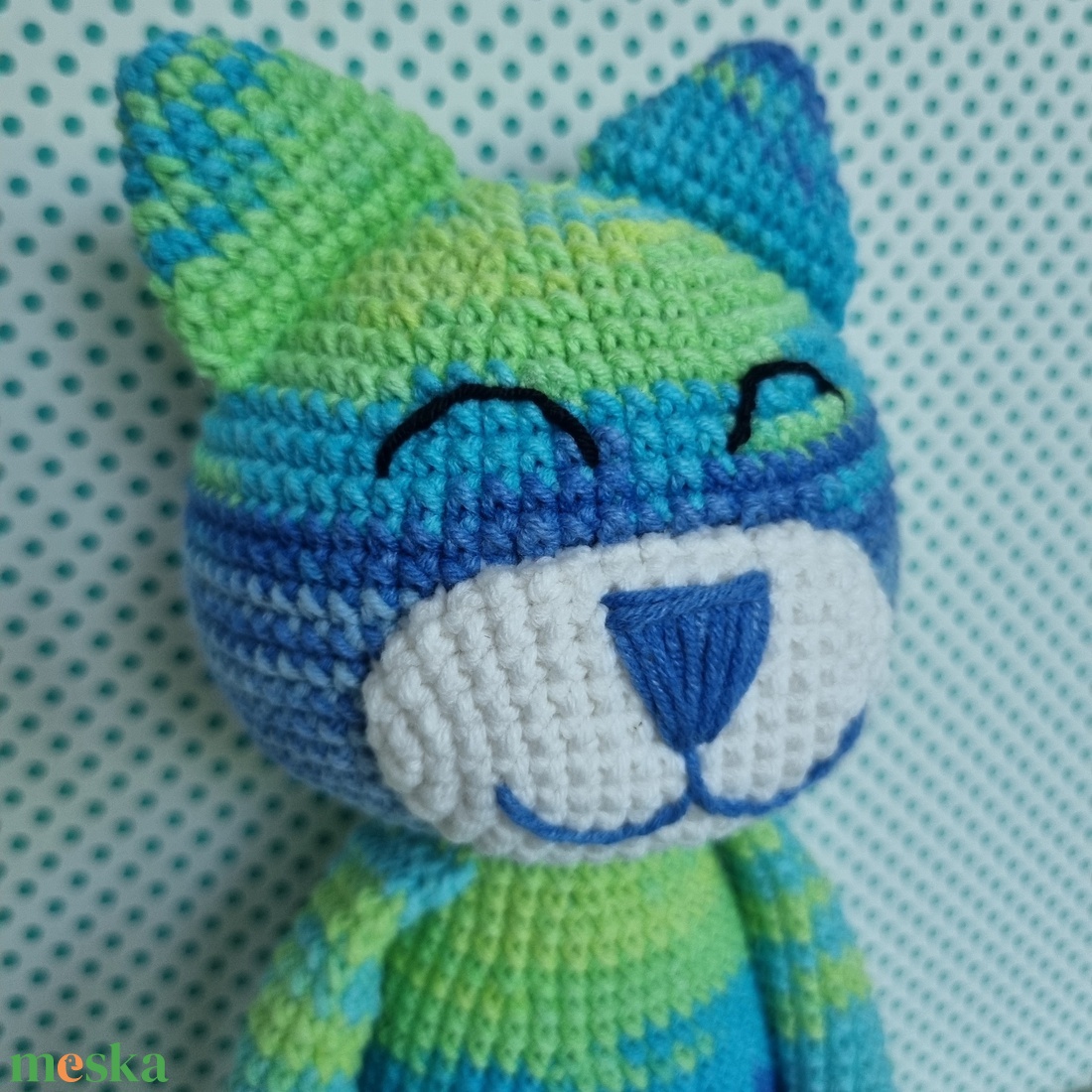Horgolt macska amigurumi #19 - játék & sport - plüssállat & játékfigura - cica - Meska.hu